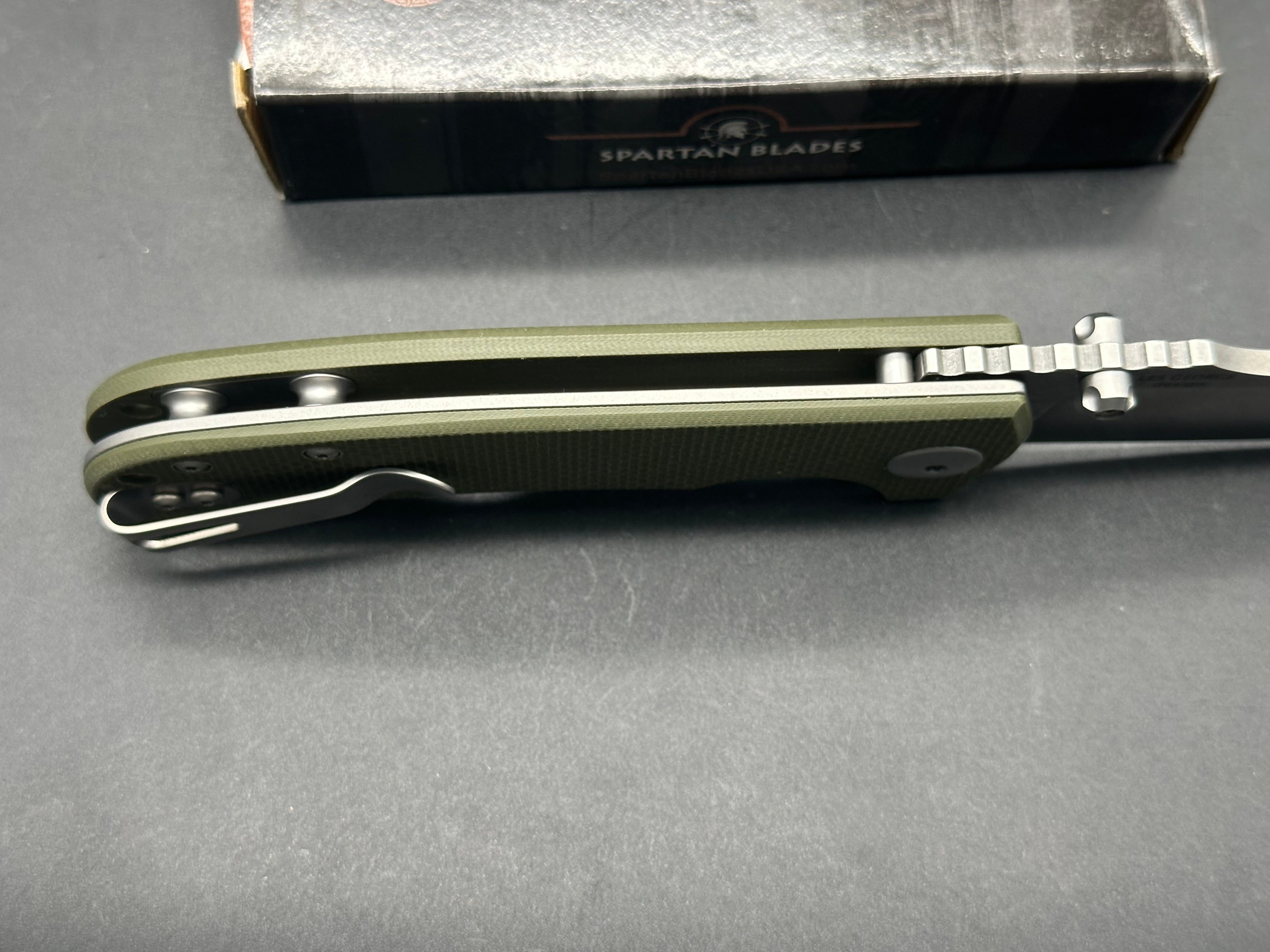 Spartan Blades Astor Linerlock Green G10 (3.75")
