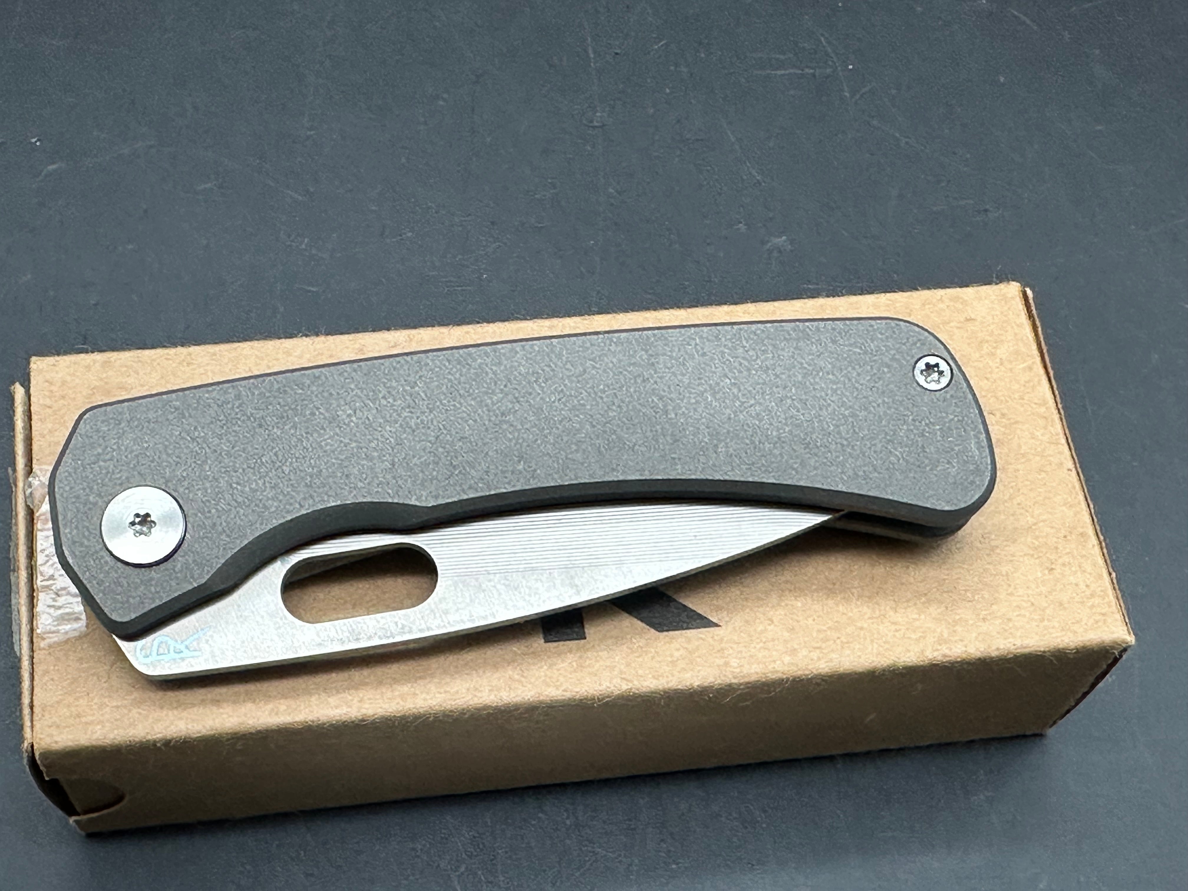 SPK Lamia Gen 4 3.5" Elmax Super Clean Milled Titanium Handle