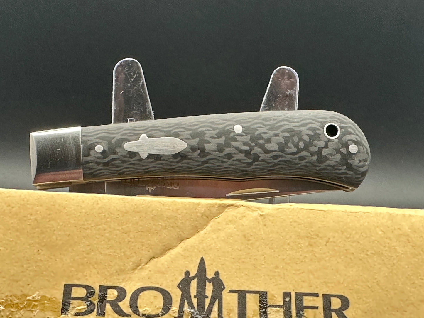 Brother 1516 VG10 Blade Knife Carbon Fiber Grips Slip joint