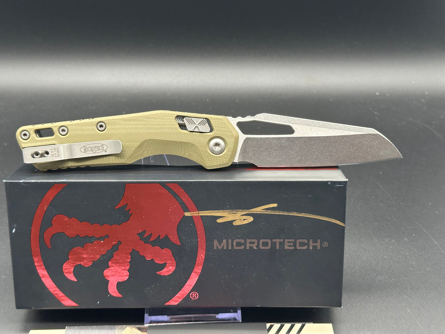 Microtech Standard Issue MSI RAM-LOK Knife | OD Green G10 | Stonewash M390MK