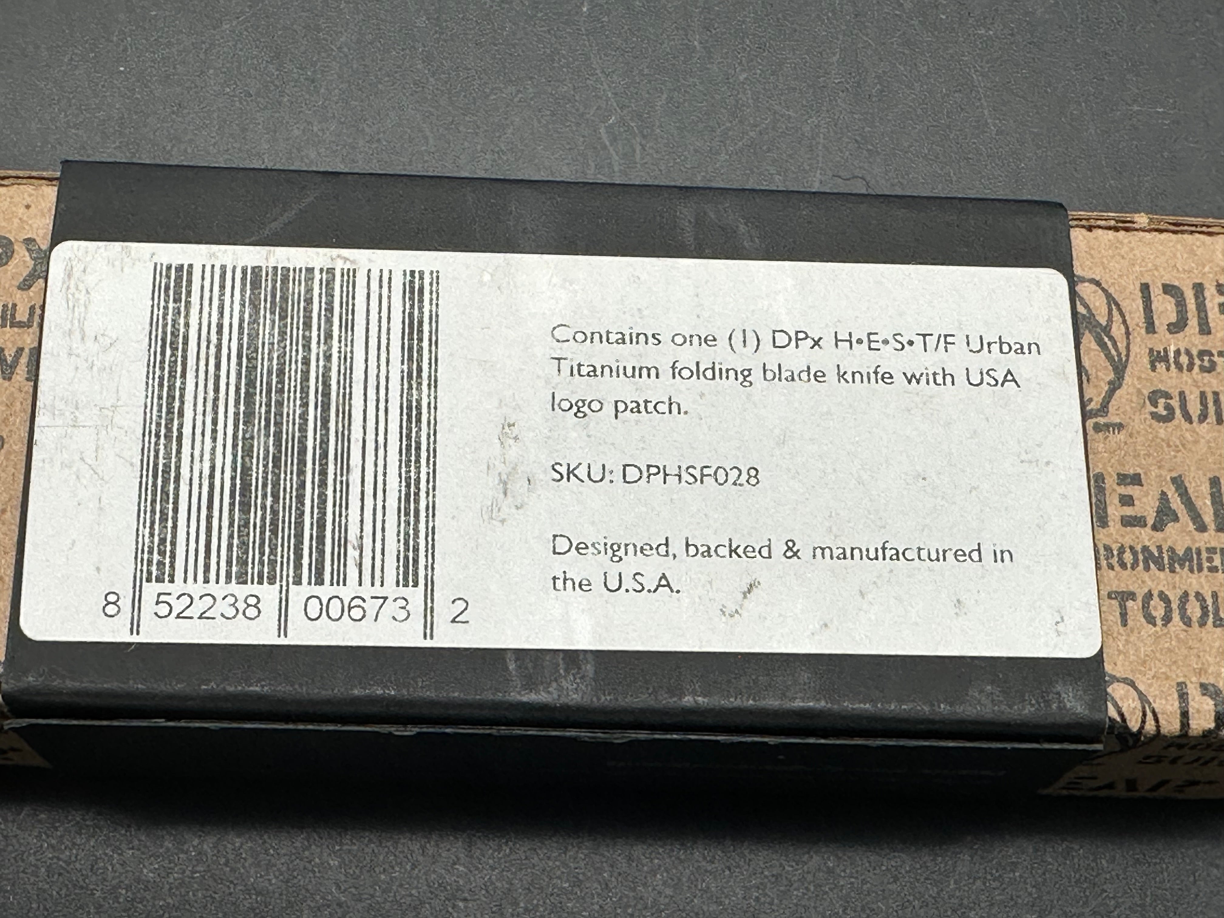 DPx HEST/F Urban Titanium Framelock, 2.9" CPM S35VN Plain Blade, DPXHSF028-P2-123