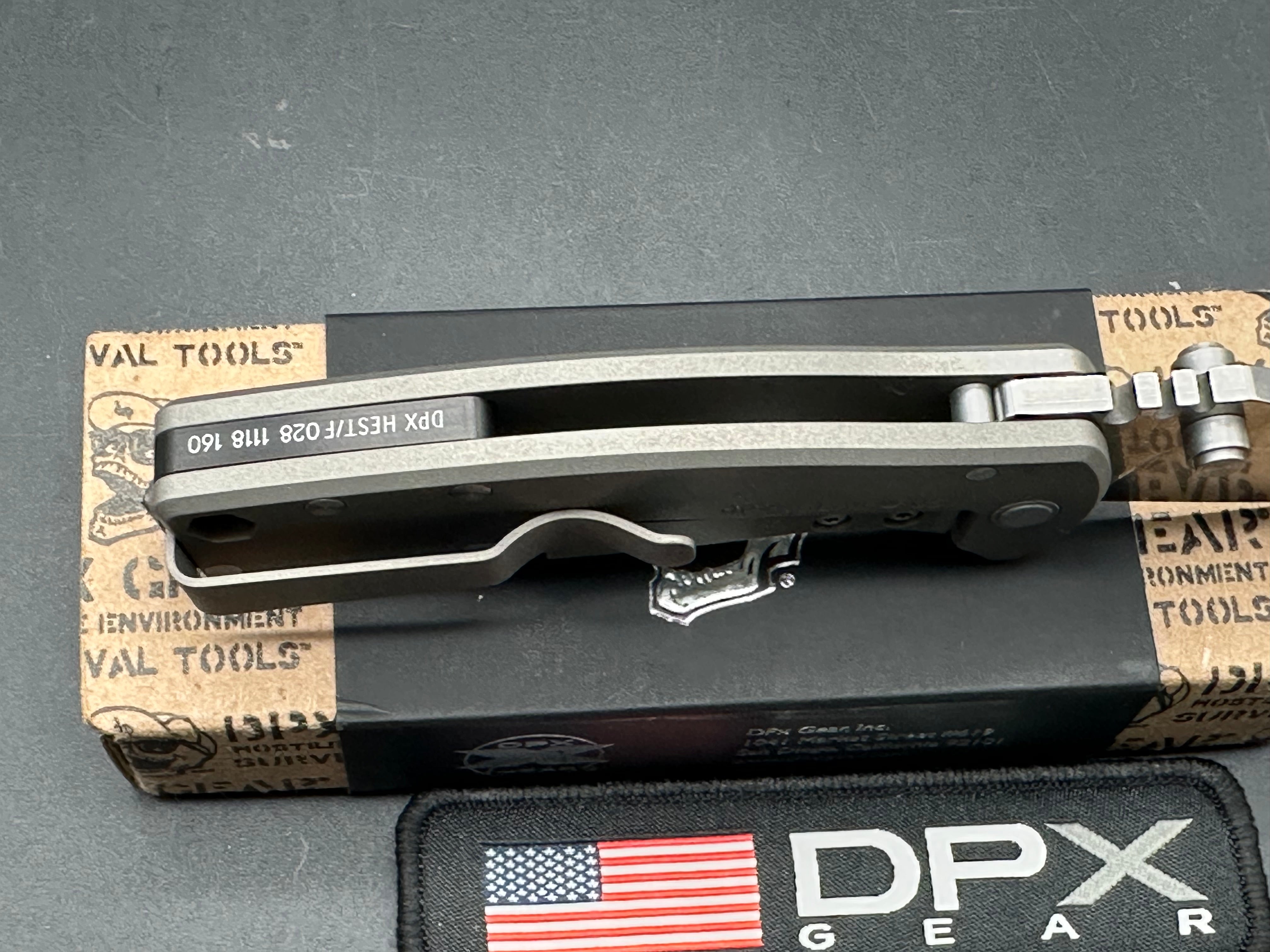 DPx HEST/F Urban Titanium Framelock, 2.9" CPM S35VN Plain Blade, DPXHSF028-P2-123