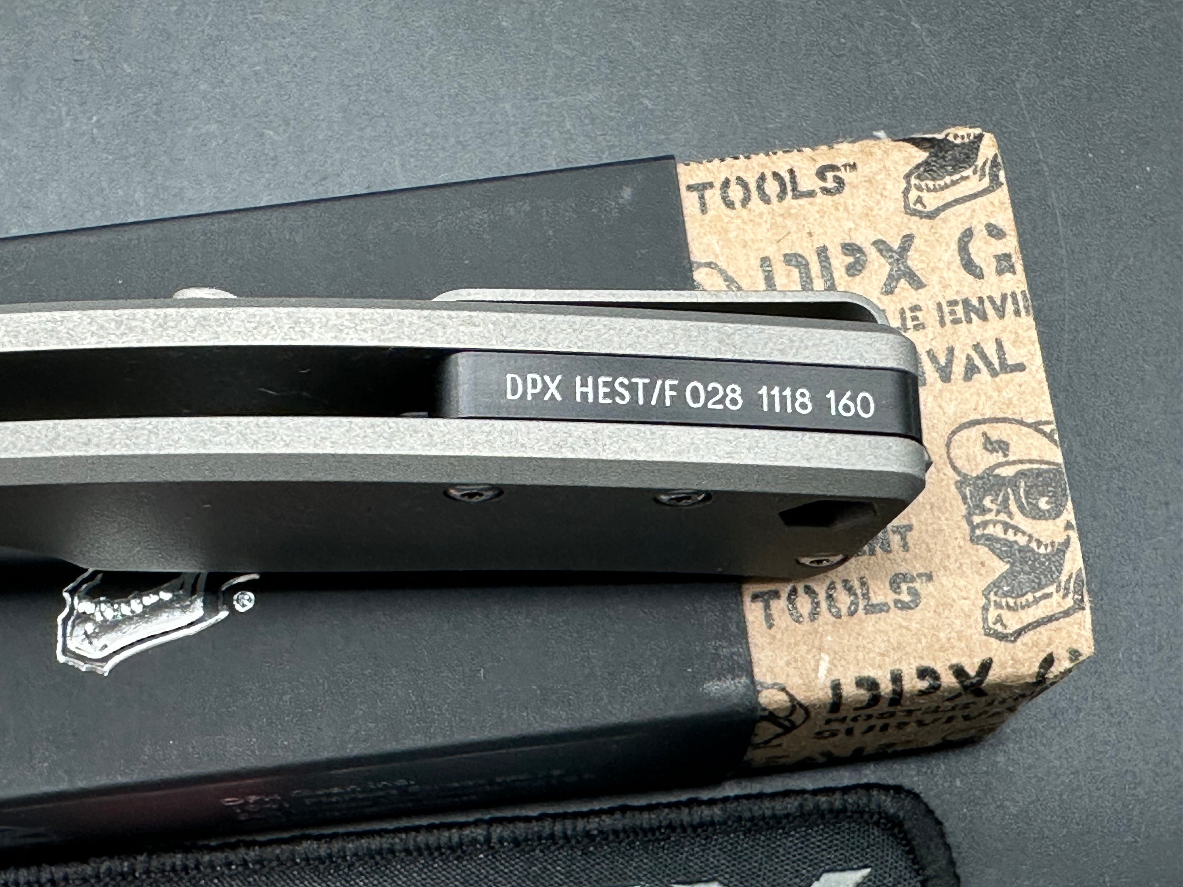 DPx HEST/F Urban Titanium Framelock, 2.9" CPM S35VN Plain Blade, DPXHSF028-P2-123