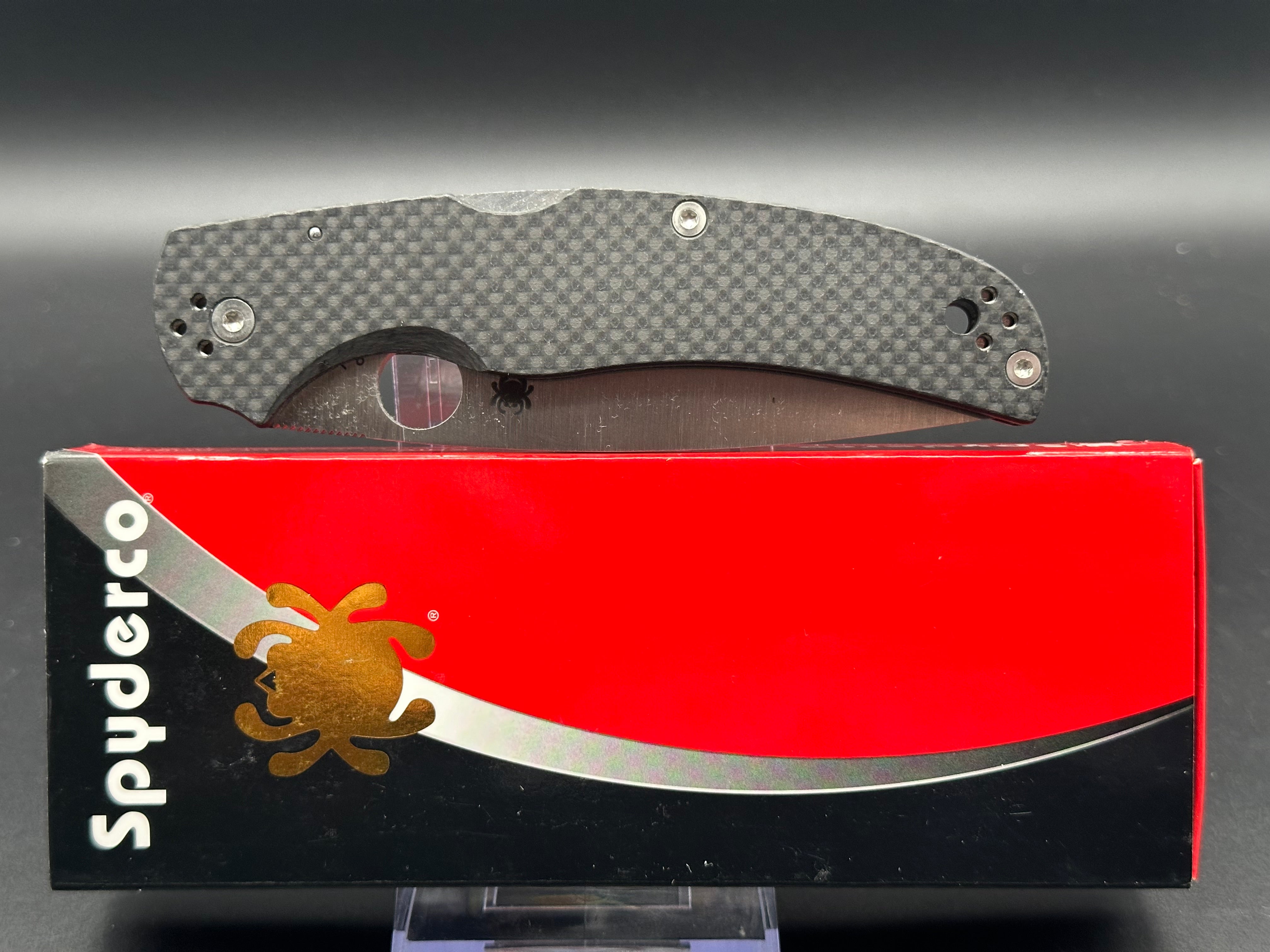 Spyderco Native Chief Lockback Knife Carbon Fiber (4.08" Satin S90V) C244CF90VP