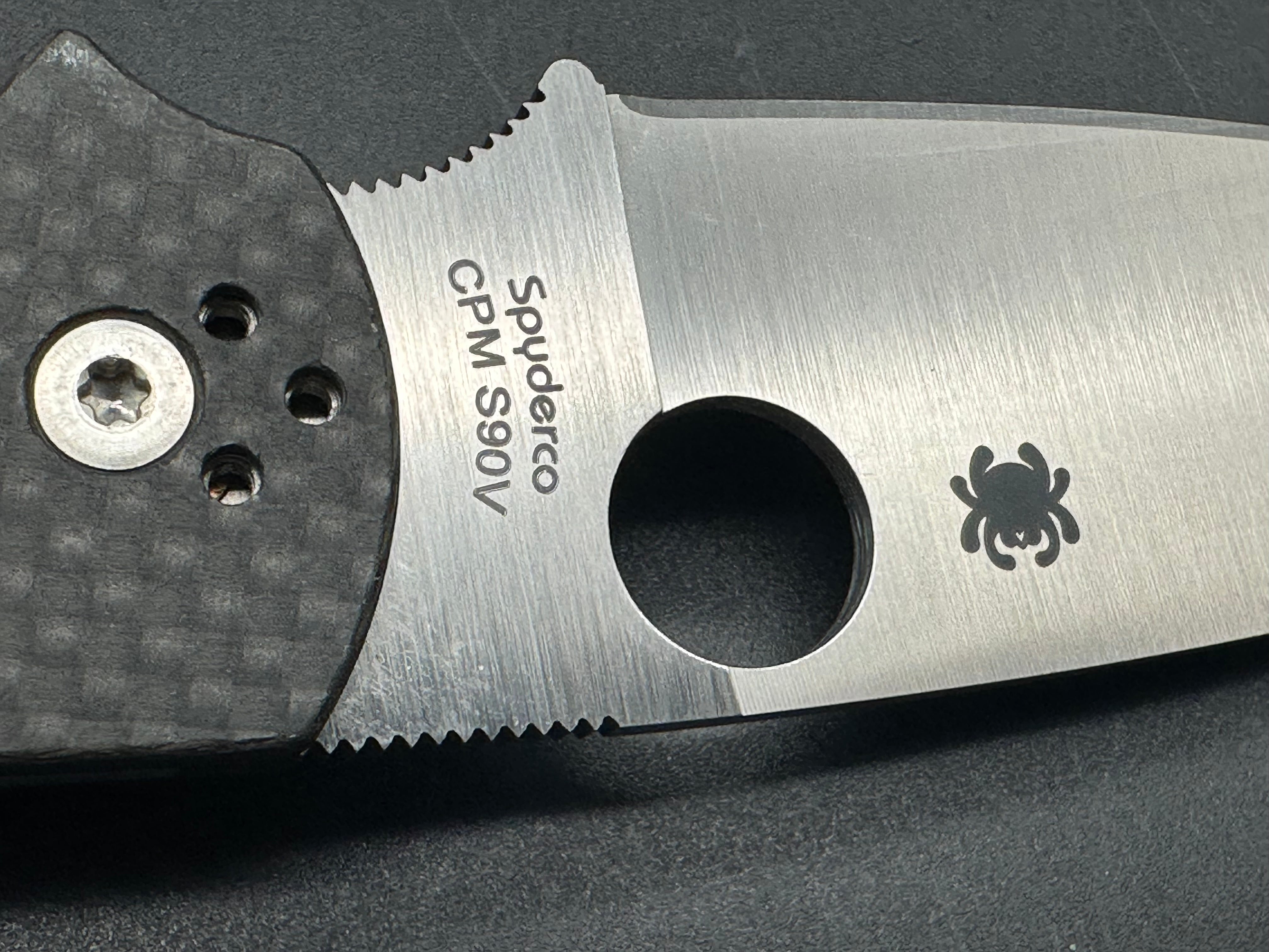 Spyderco Native Chief Lockback Knife Carbon Fiber (4.08" Satin S90V) C244CF90VP