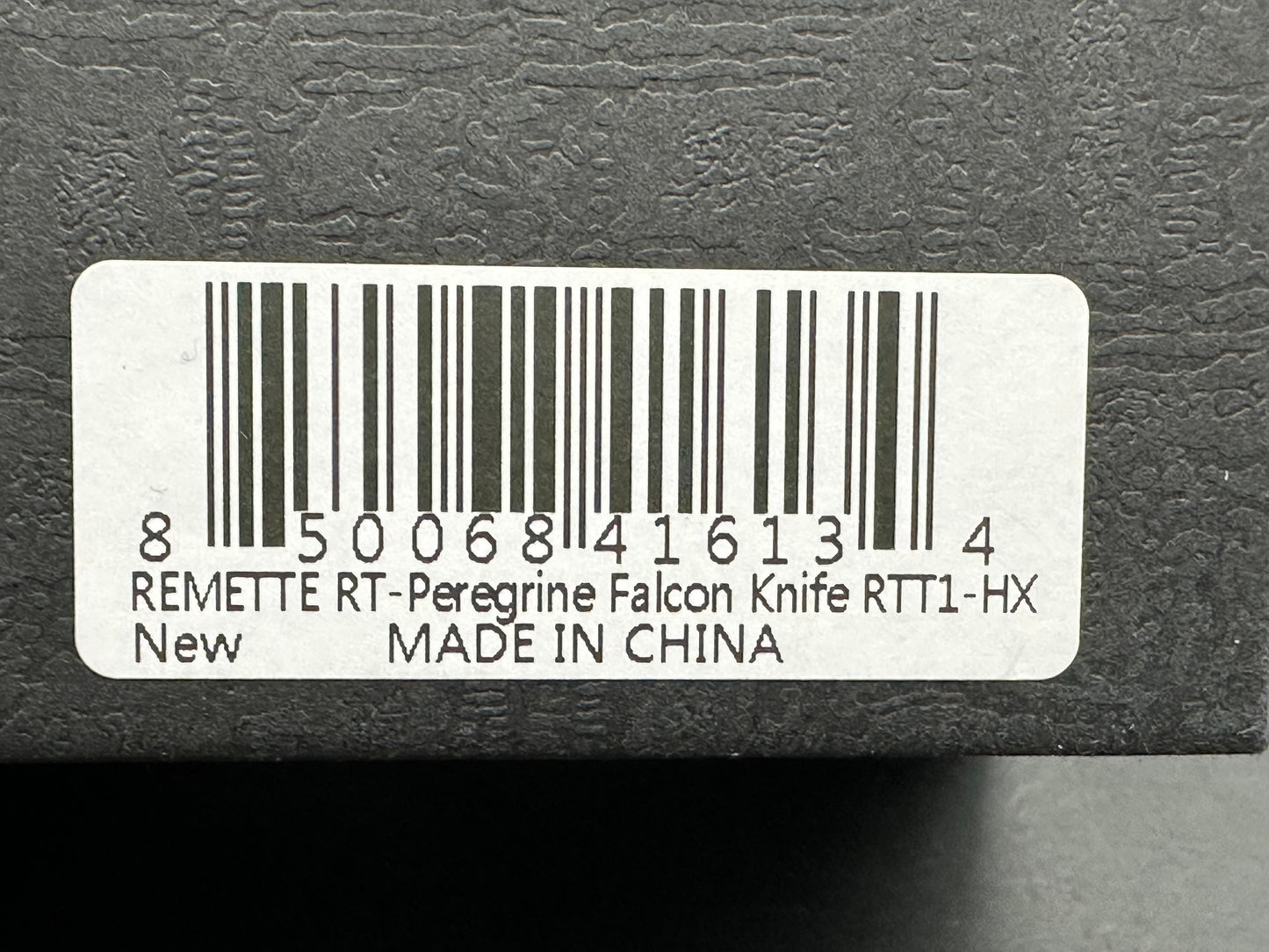 REMETTE RT-PEREGRINE FALCON TITANIUM/COLOR INLAY HANDLE M390 REVERSE TANTO PLAIN EDGE