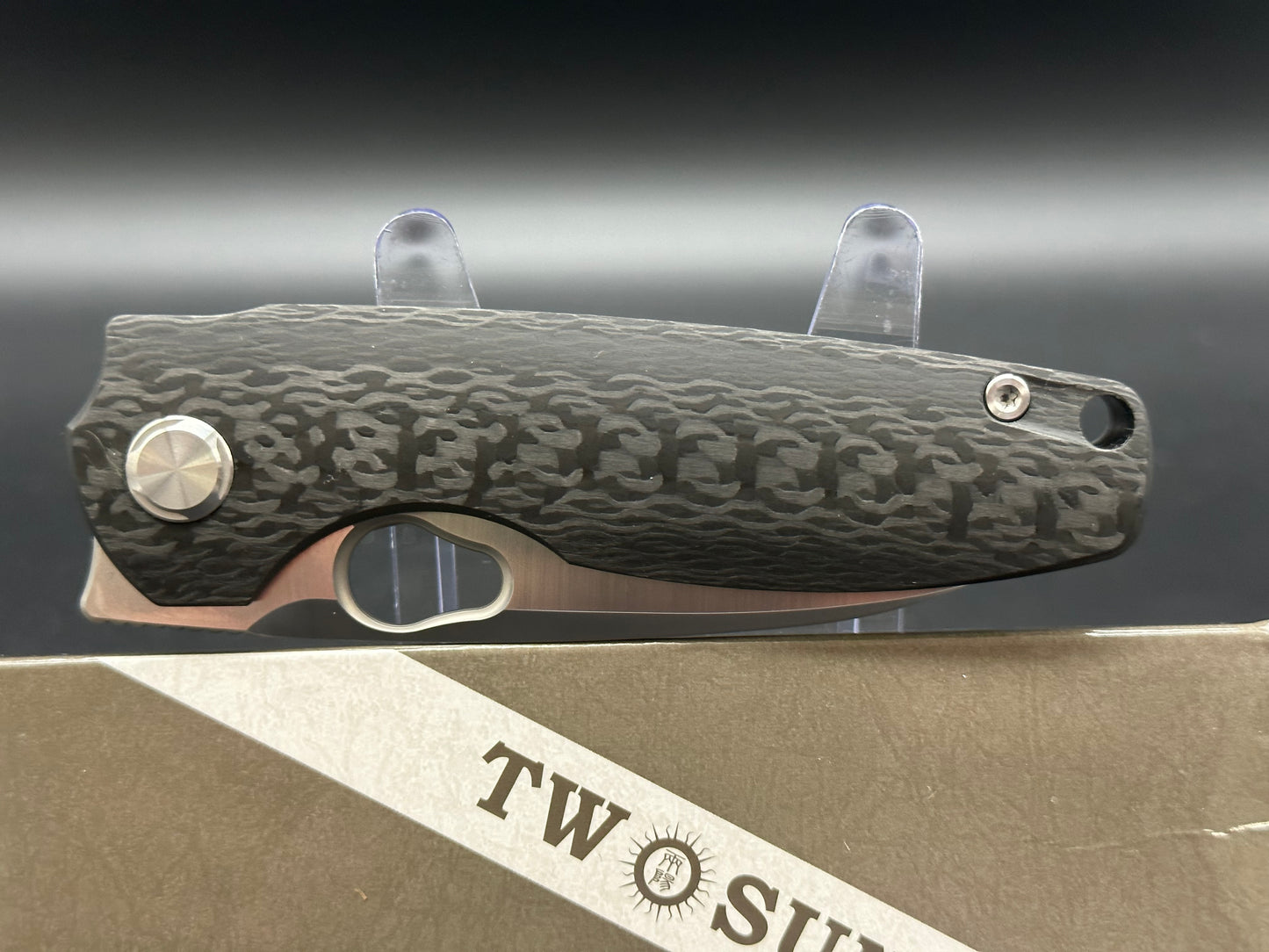 TwoSun TS129 Carbon Fiber/Titanium handle w/M390