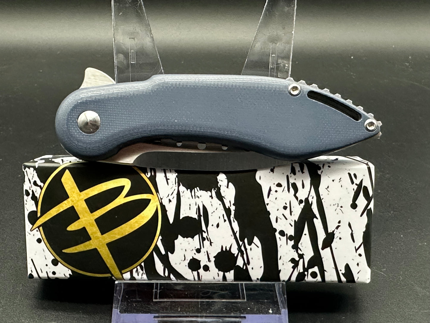 Begg Knives Mini Glimpse Blue G-10 (3" Satin D2)