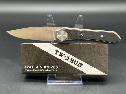 TwoSun TS389 Bronze Titanium integral handle w/M390