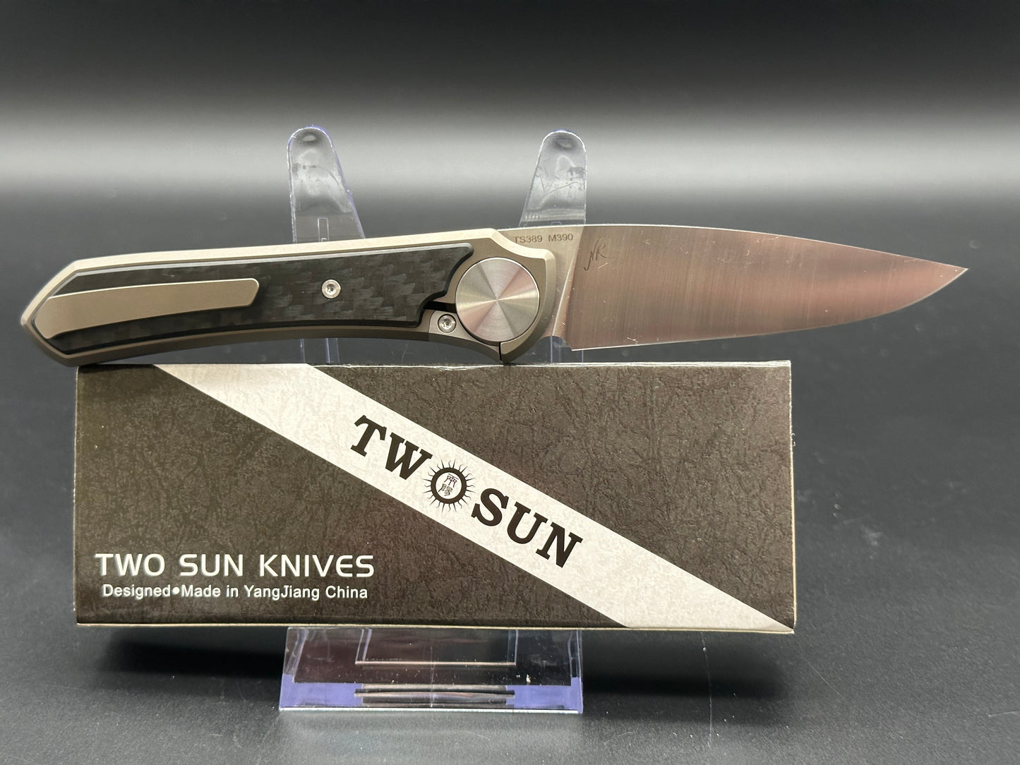 TwoSun TS389 Bronze Titanium integral handle w/M390