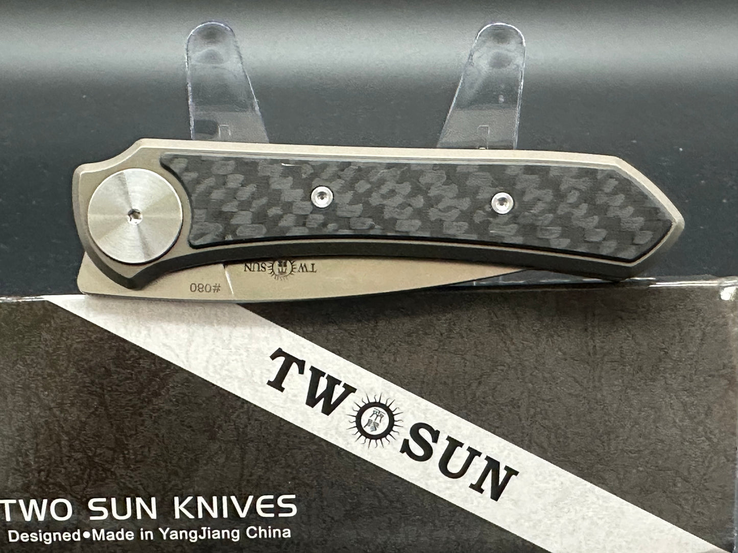 TwoSun TS389 Bronze Titanium integral handle w/M390