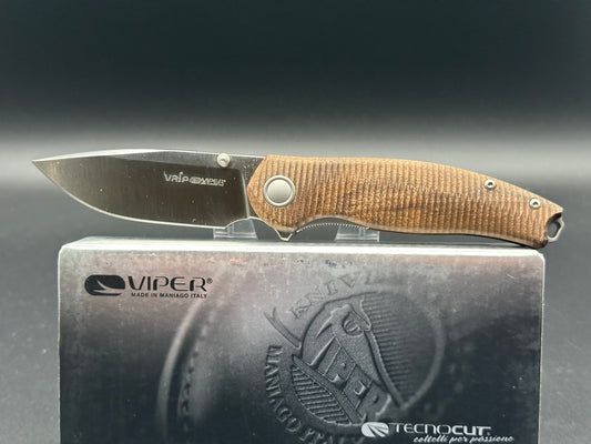 Viper Knives Vale MagnaCut Liner Lock Knife Walnut Wood (2.67" Satin)