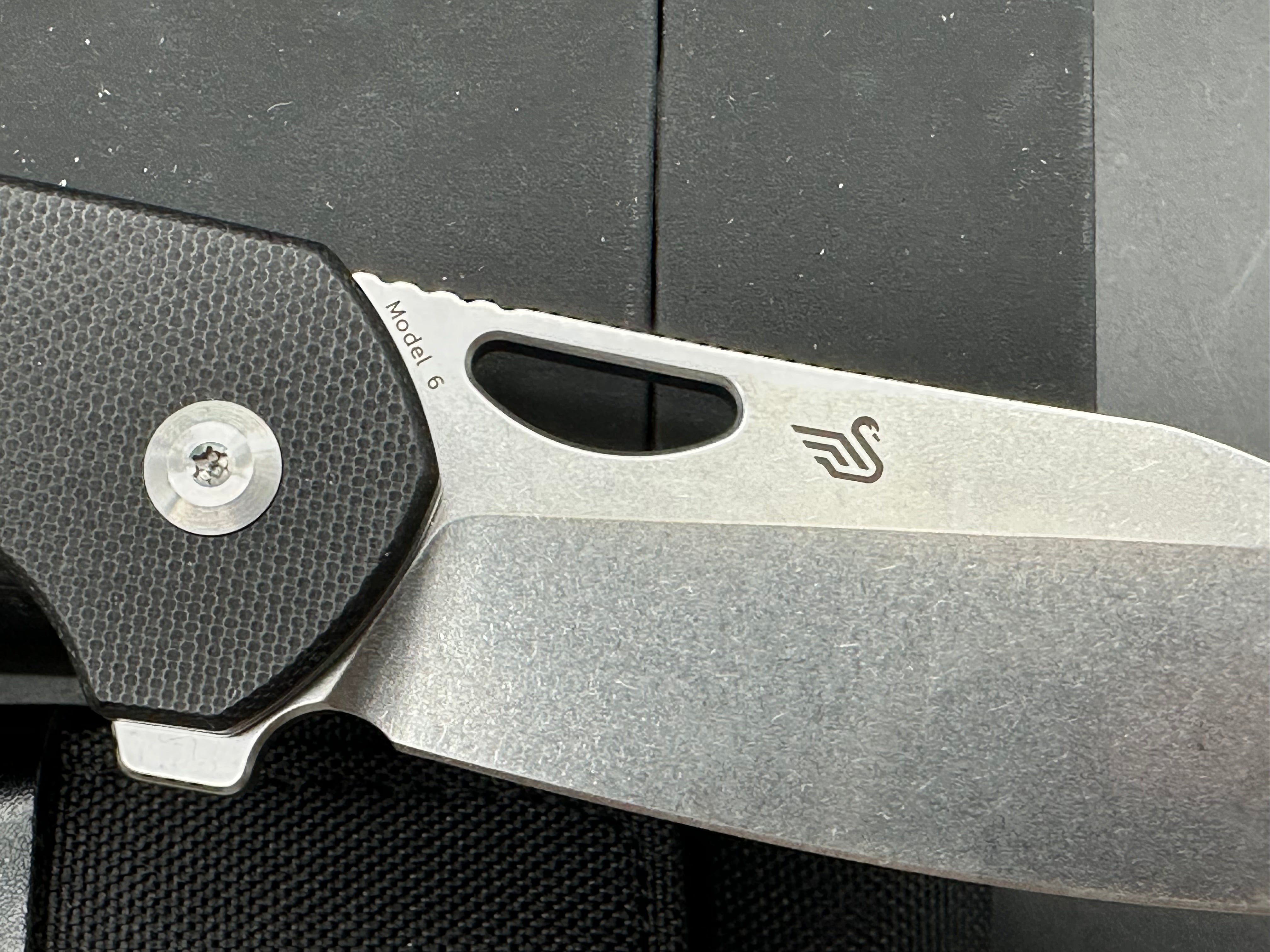 Kansept MODEL 6 FOLDING KNIFE BLACK G10 HANDLE 154CM PLAIN EDGE