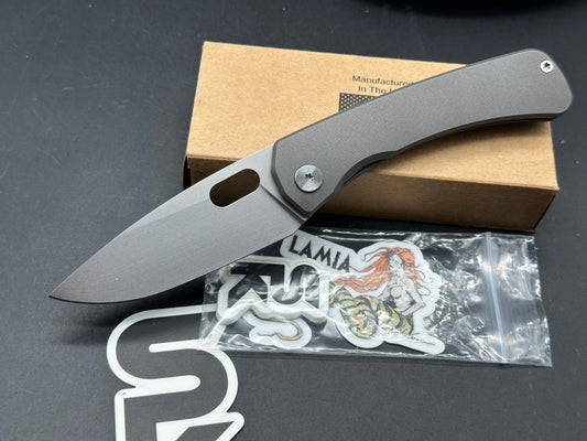 SPK Lamia Gen 4 3.5" Elmax Super Clean Titanium Handle