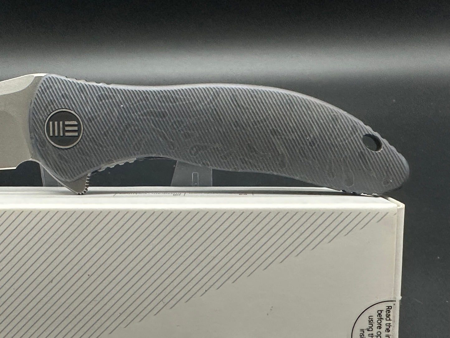 WE Synergy 2 Flamed titanium handle w/tanto M390