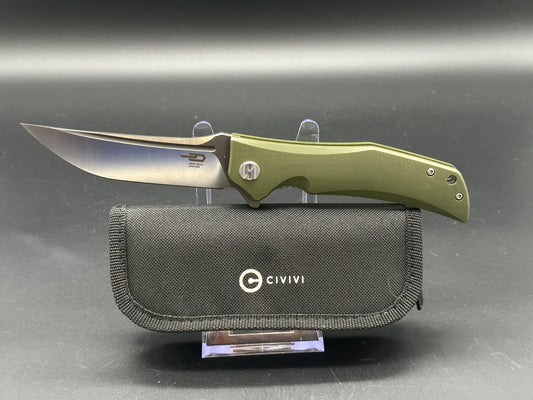 Bestech Scimitar green G10 scales w/D2 blade