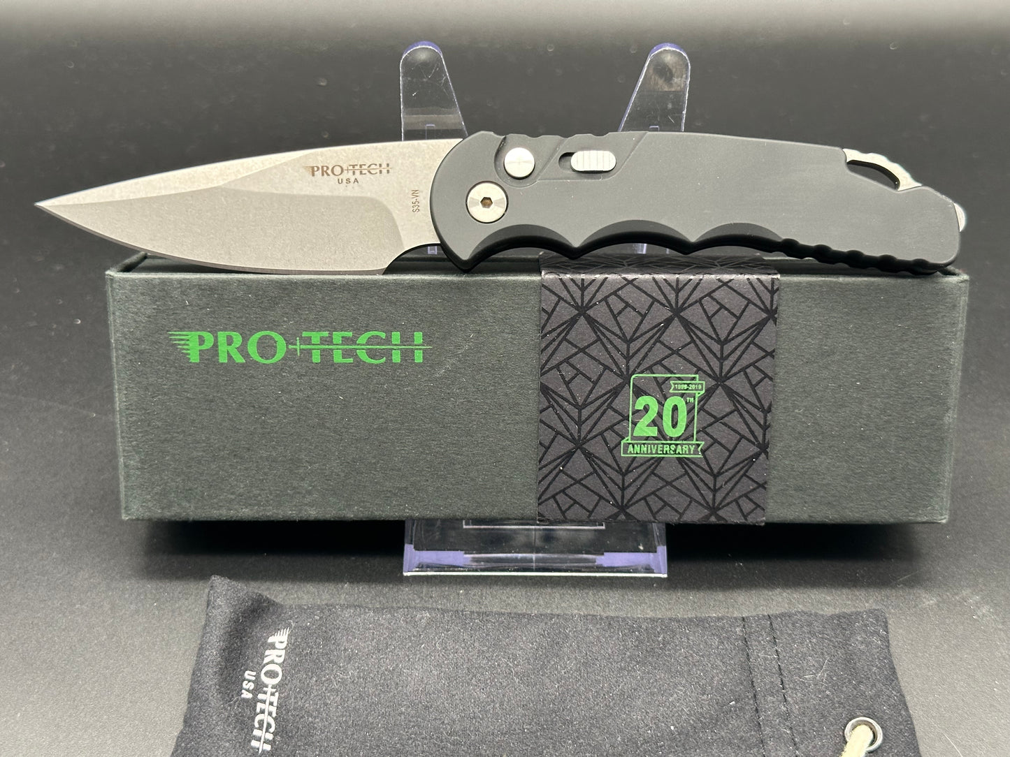 ProTech TR-5 Automatic Knife Black
