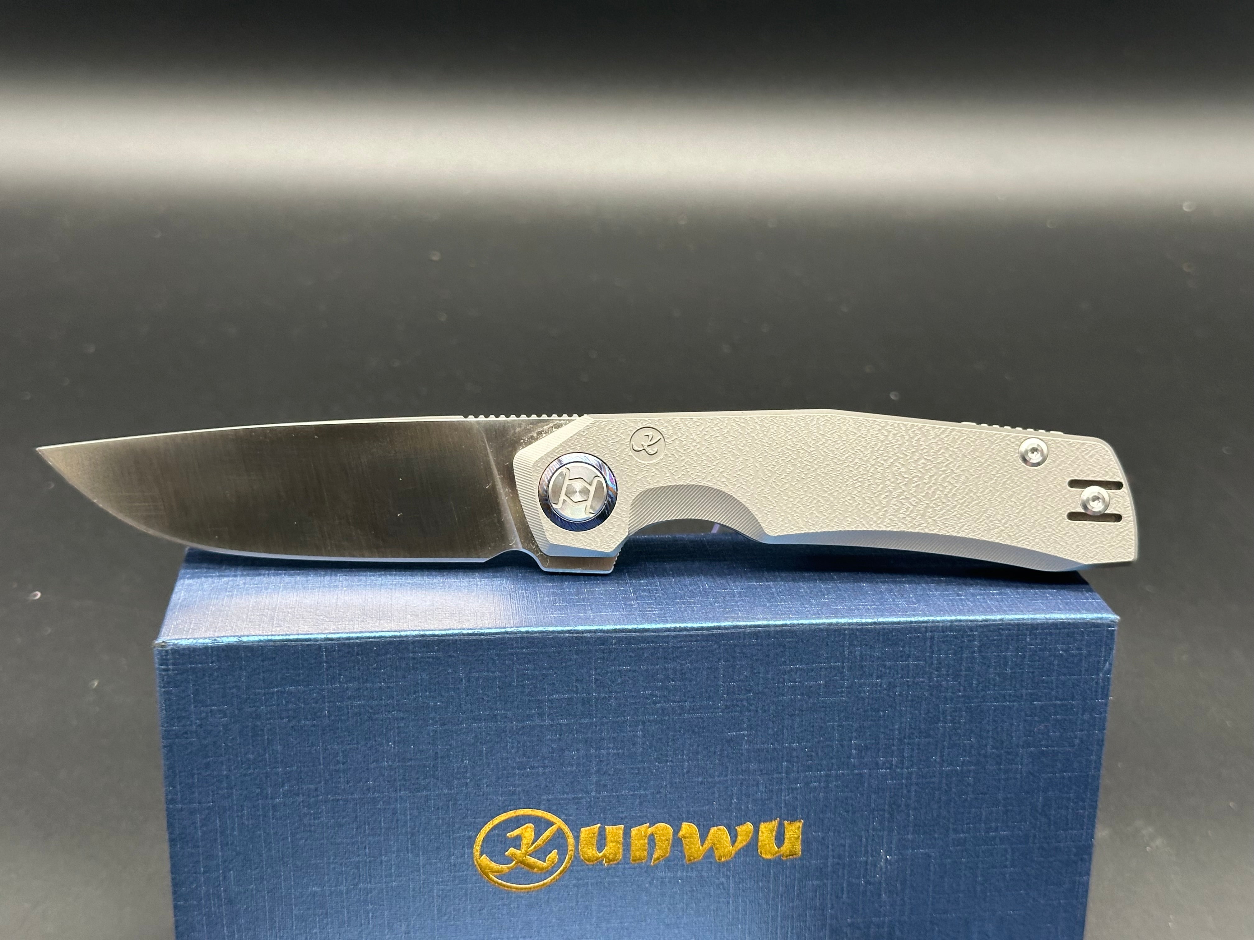 Kunwu Tao Compact Elmax Blade Steel with Titanium upgraded clip