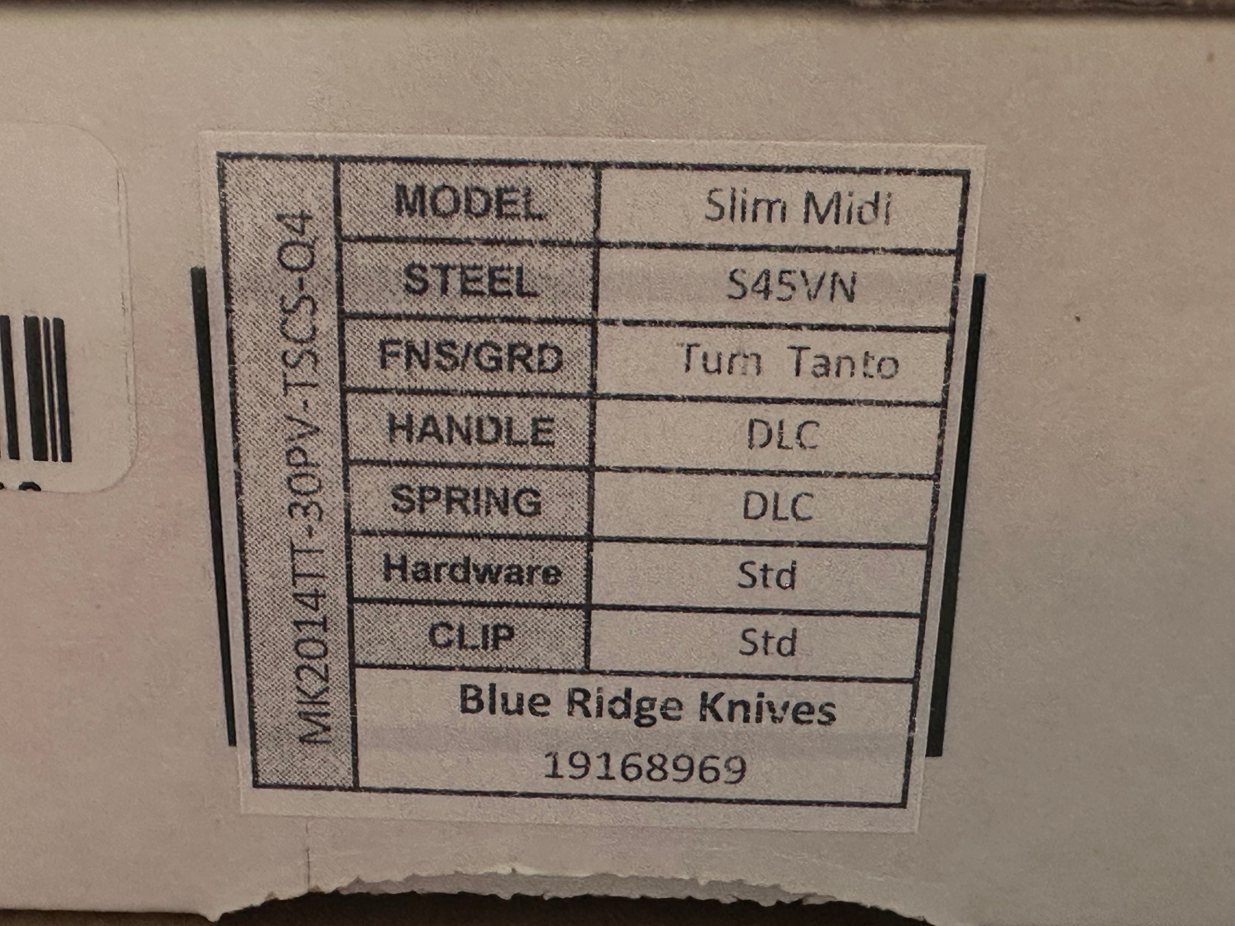 Medford Knives  Slim Midi