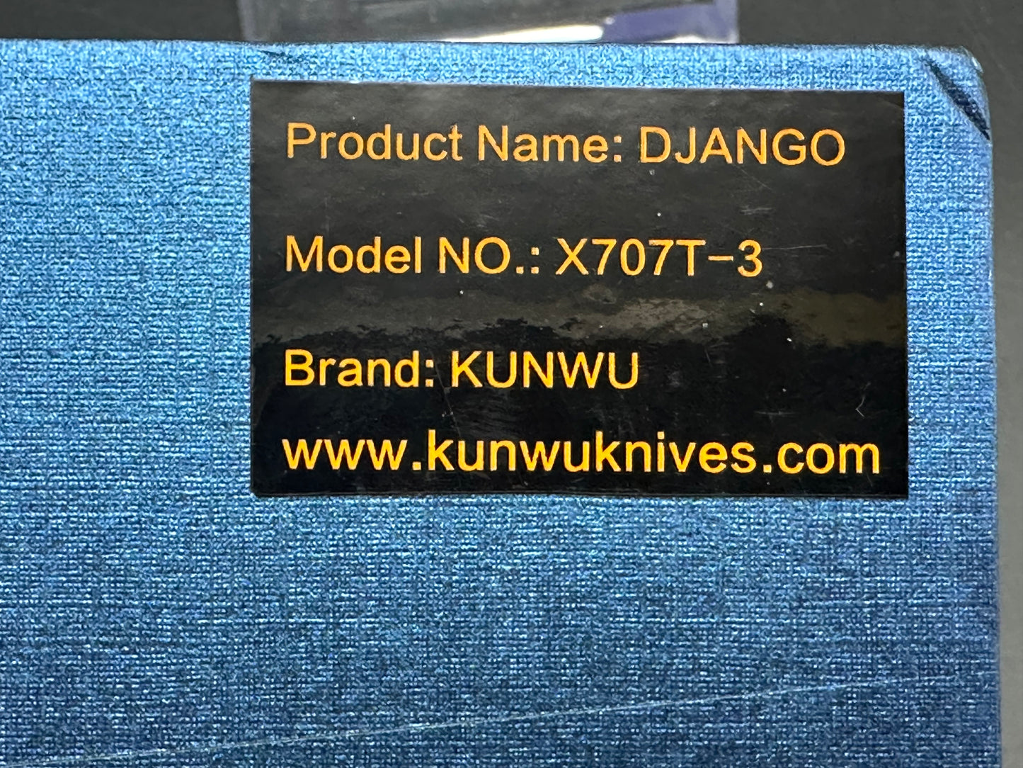 Kunwu Django Diamond Ti DLC Black