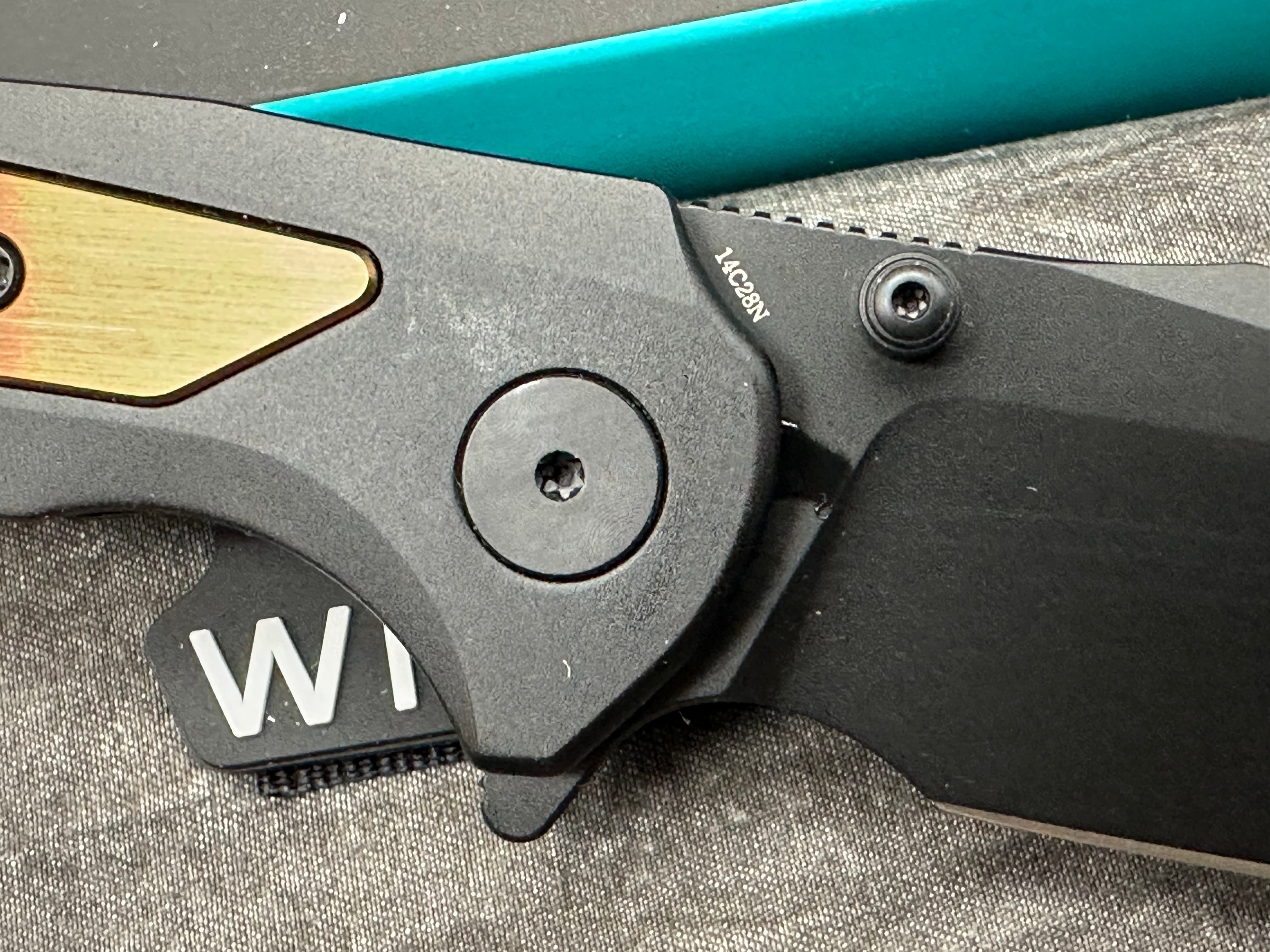 WIXCO Scort Folding Knife Black Aluminum/Steel Handle 14C28N Plain Black Blade