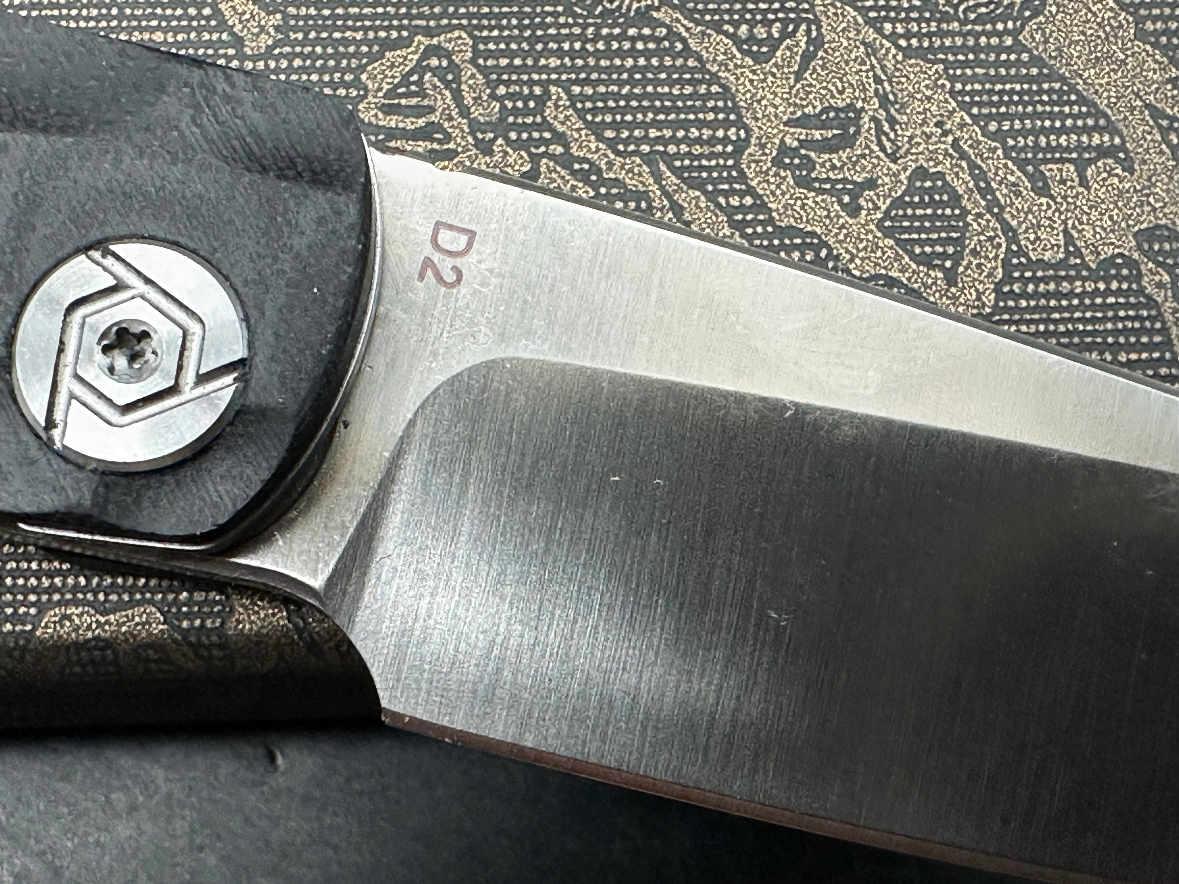 CH Folding Knife Black G10 Handle D2 Plain Edge Satin Finish CH3541-G10-BLK