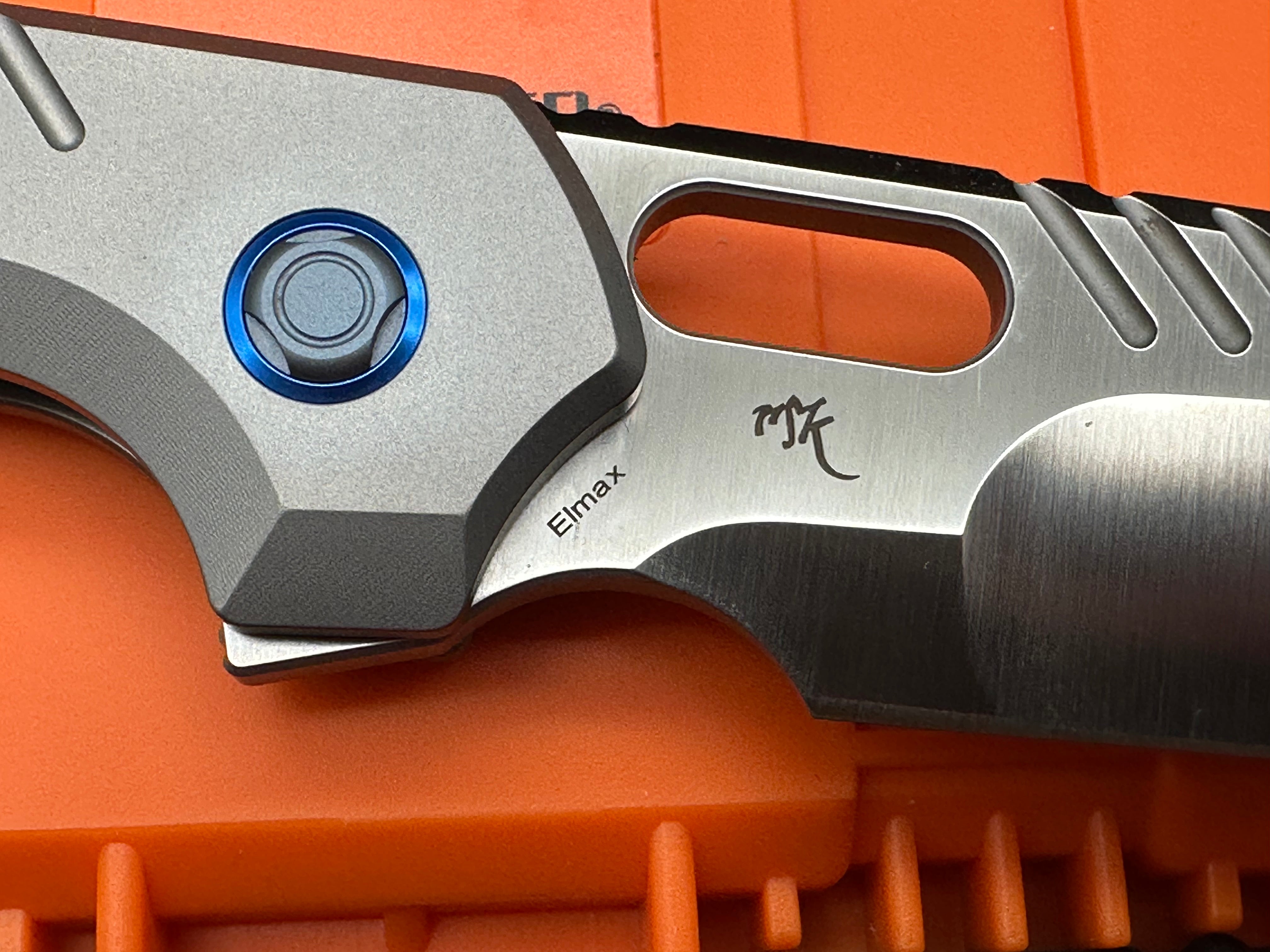 Vosteed RSKAOS Wharnecliff WMK Exclusive Elmax/ Titanium with blue hardware 