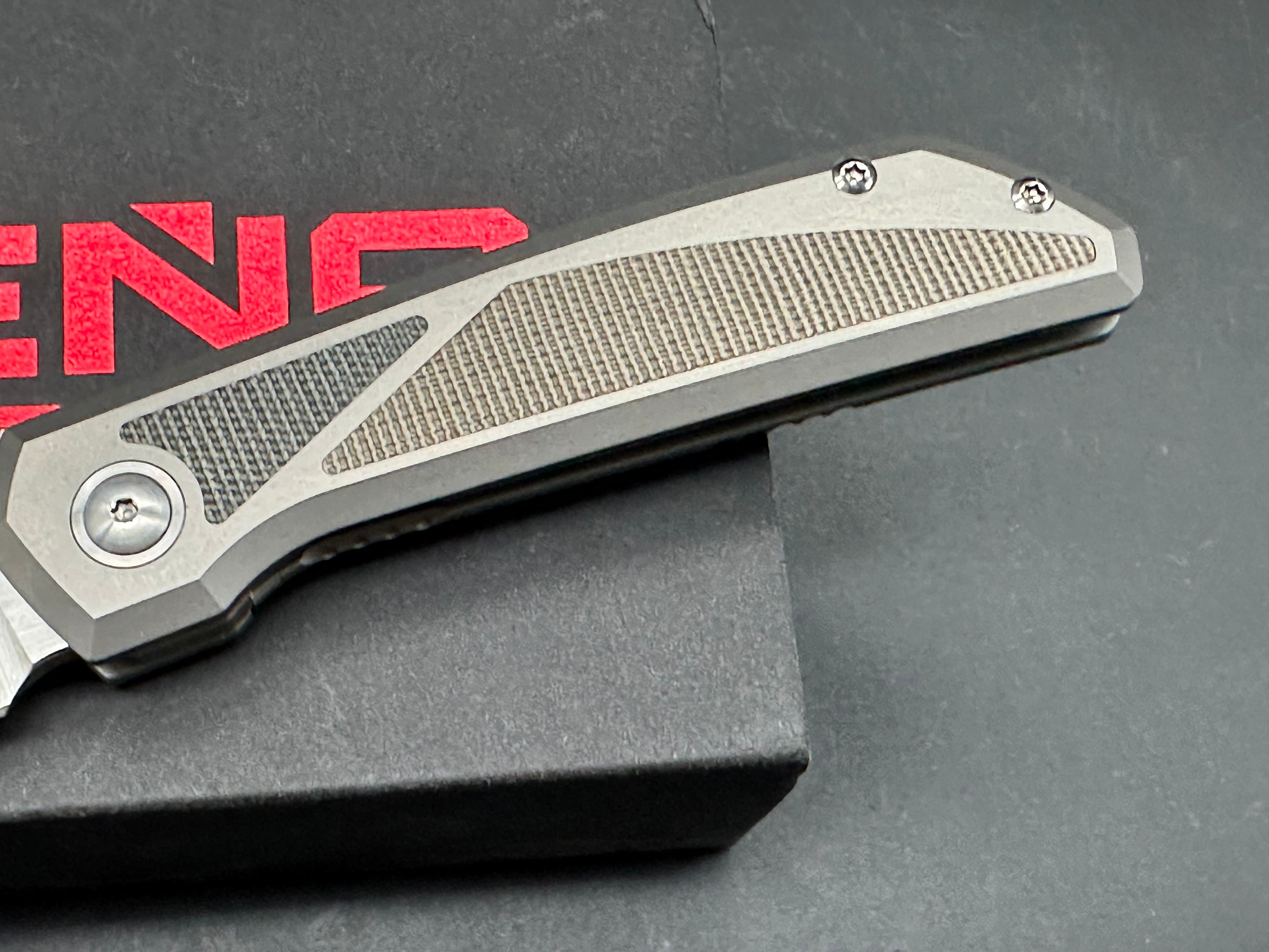 Peña Mulea Tanto titanium/micarta handle w/M390 blade
