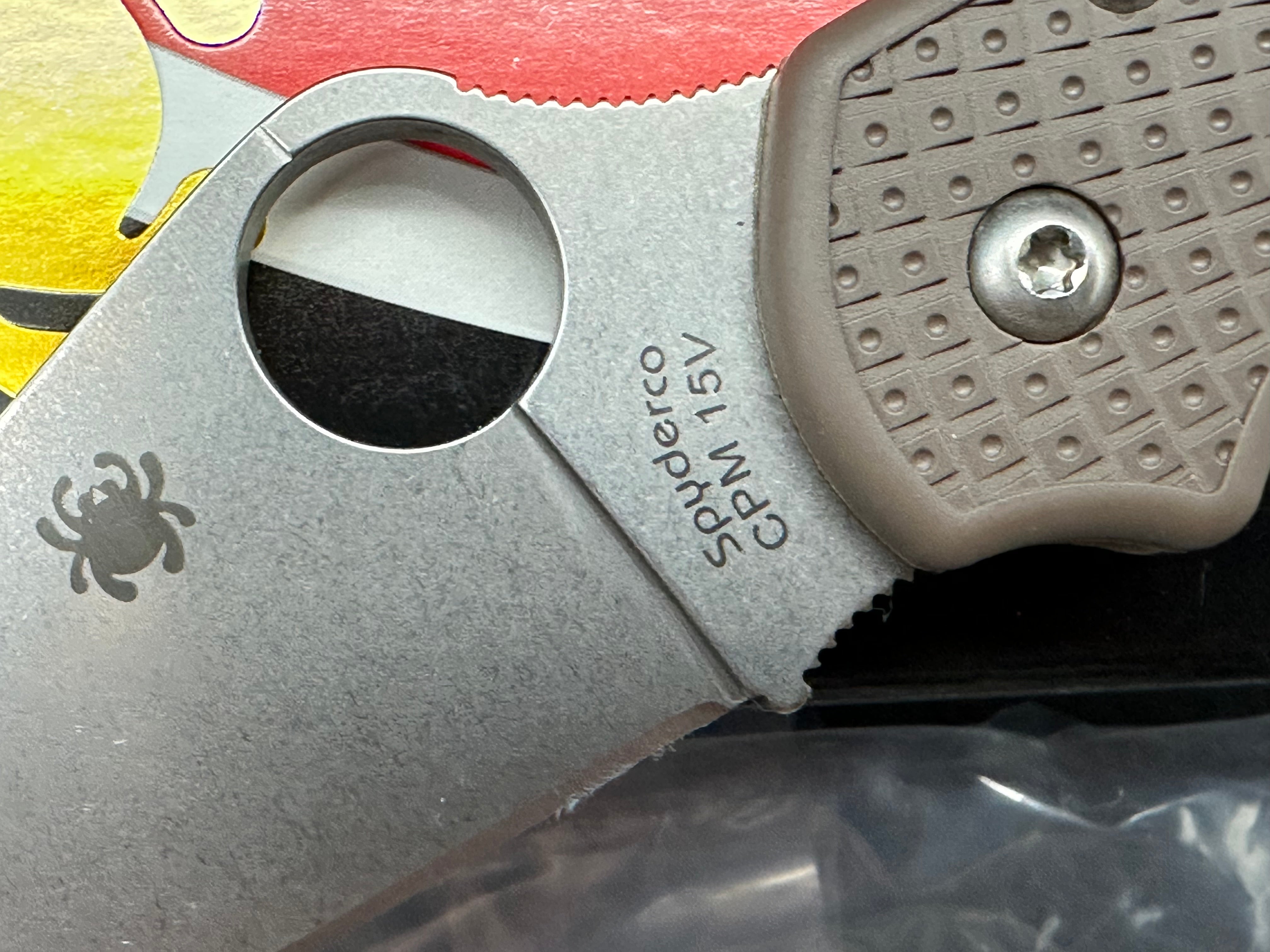 Spyderco Para 3 Lightweight - Sprint Run 2.93" CPM 15V Stonewash Blade with Brown FRN Scales