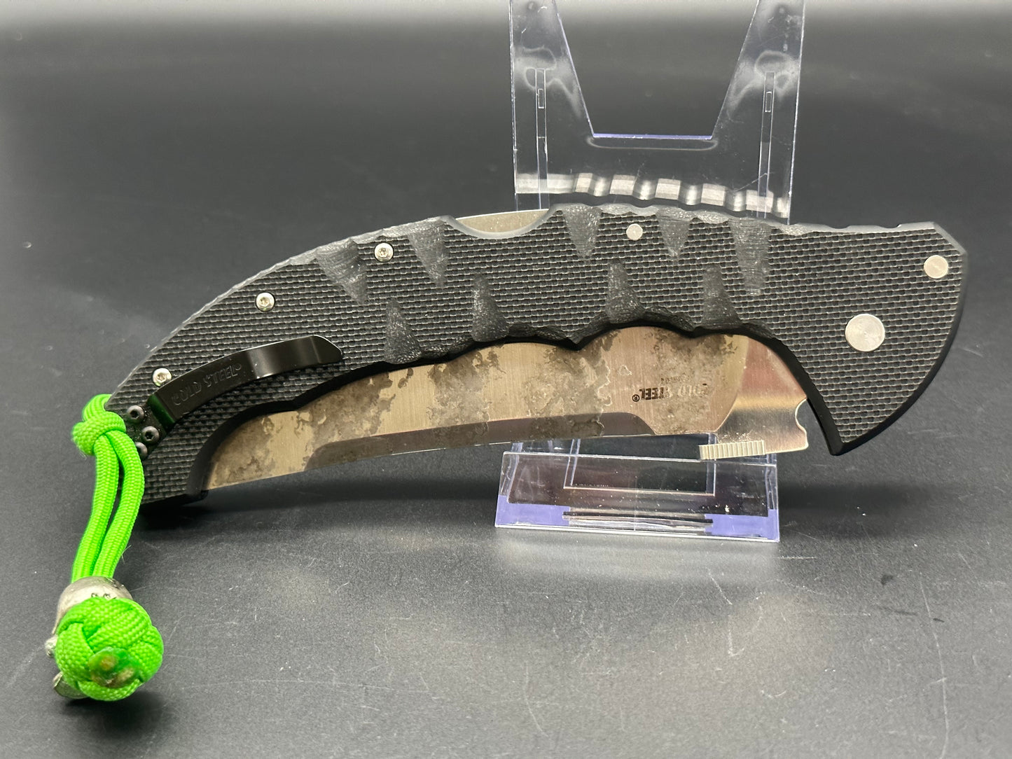 Cold Steel Talwar 5.5” S35VN, tiger stripe apocalyptic grind