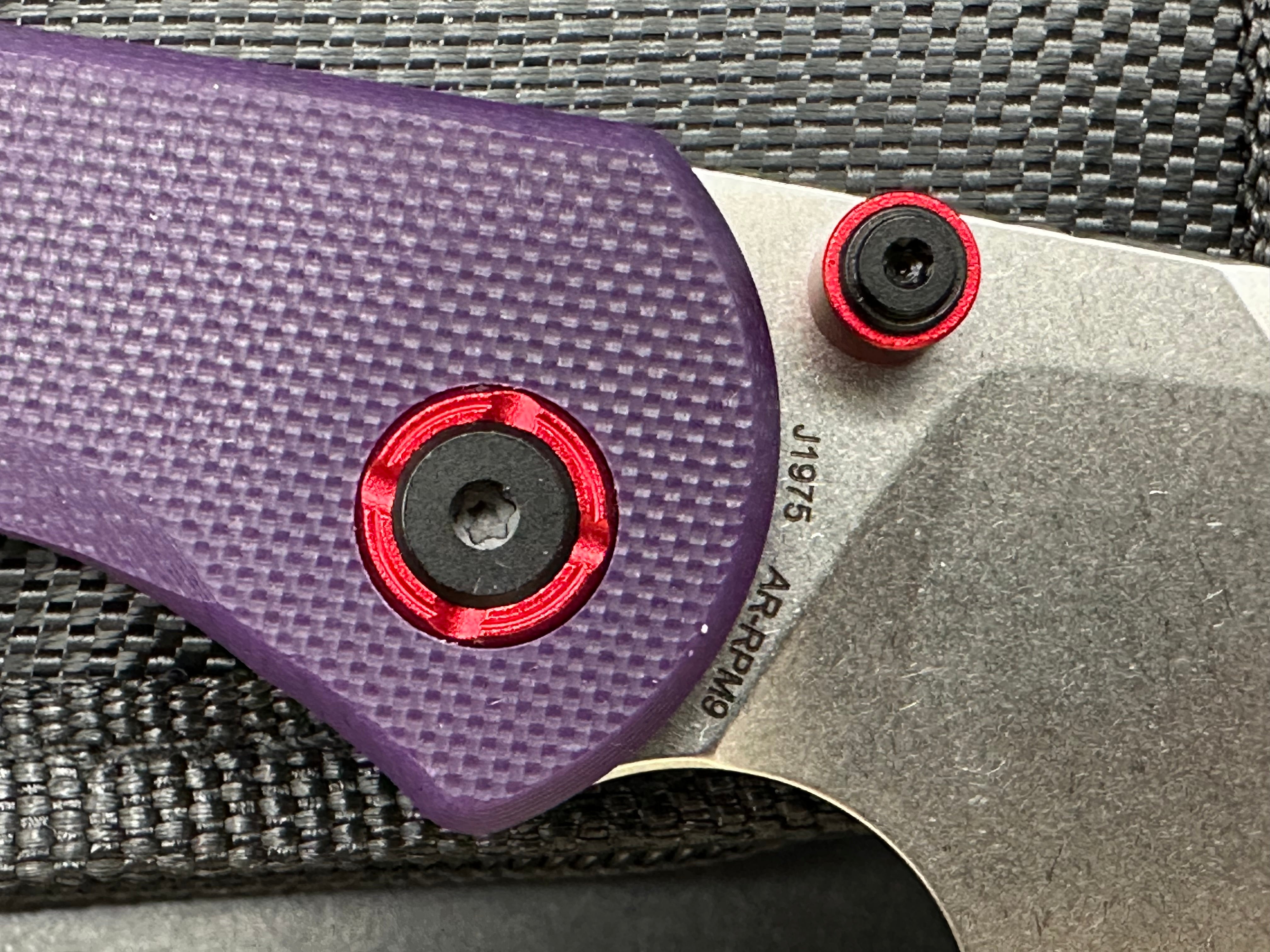 CJRB Latitude Top Liner Lock Knife Purple G10 Handle(3.47'' AR-RPM9 Blade)