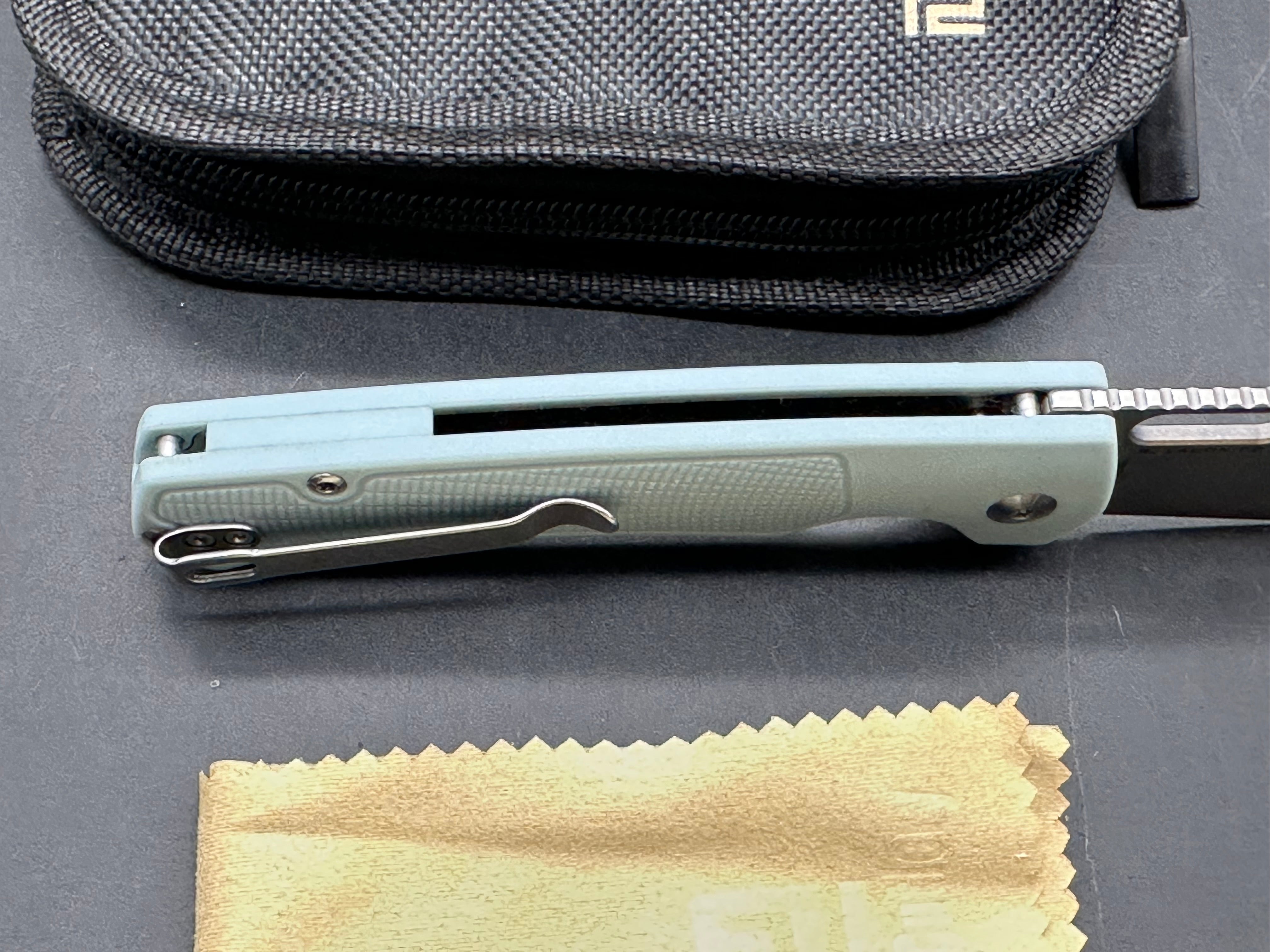 ARTISAN CUTLERY REVEL FOLDING KNIFE BLUE FRN HANDLE AR-RPM9