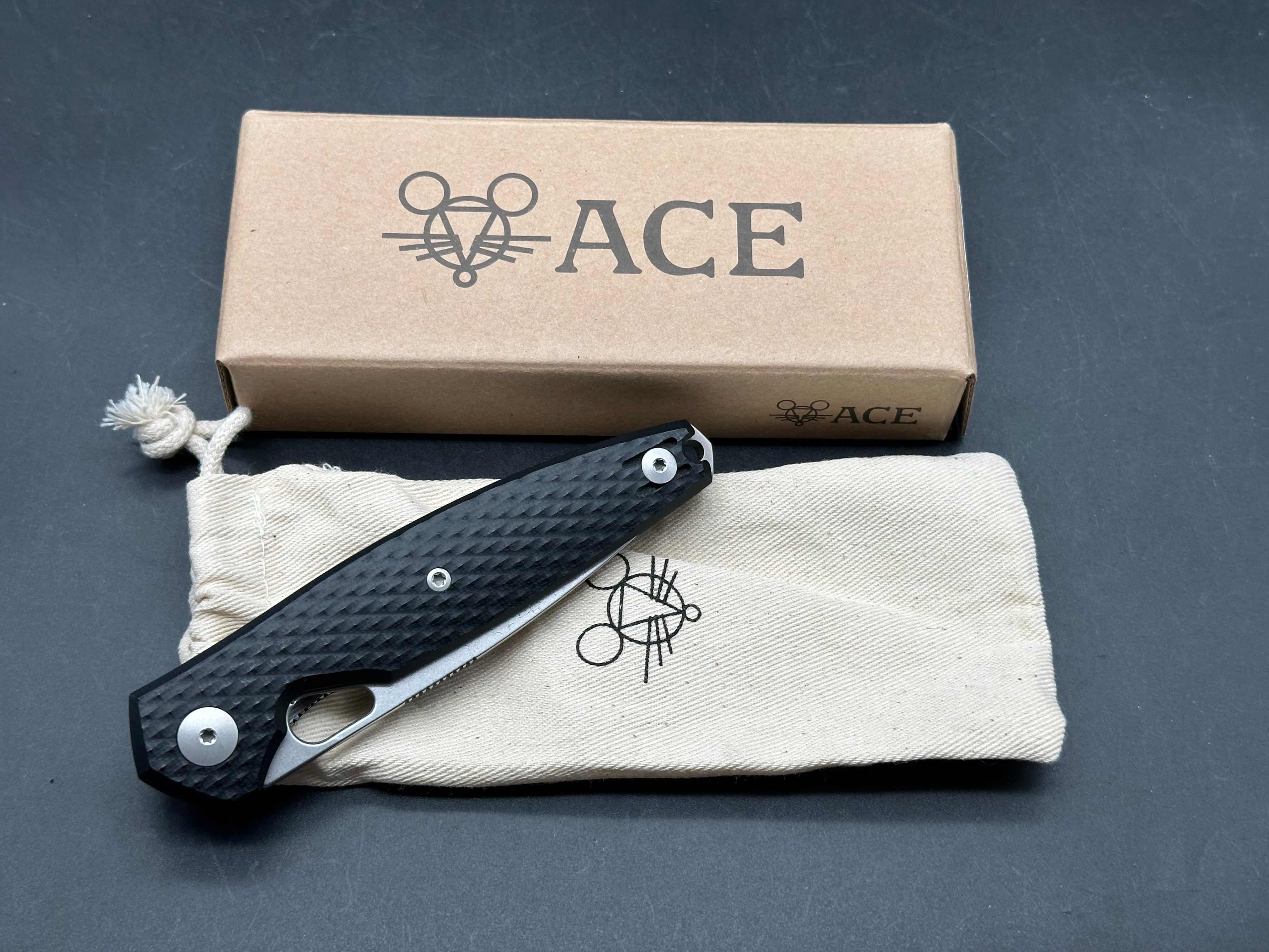 GIANT MOUSE ACE REO BLK G-10 CPM MAGNACUT 3.325"