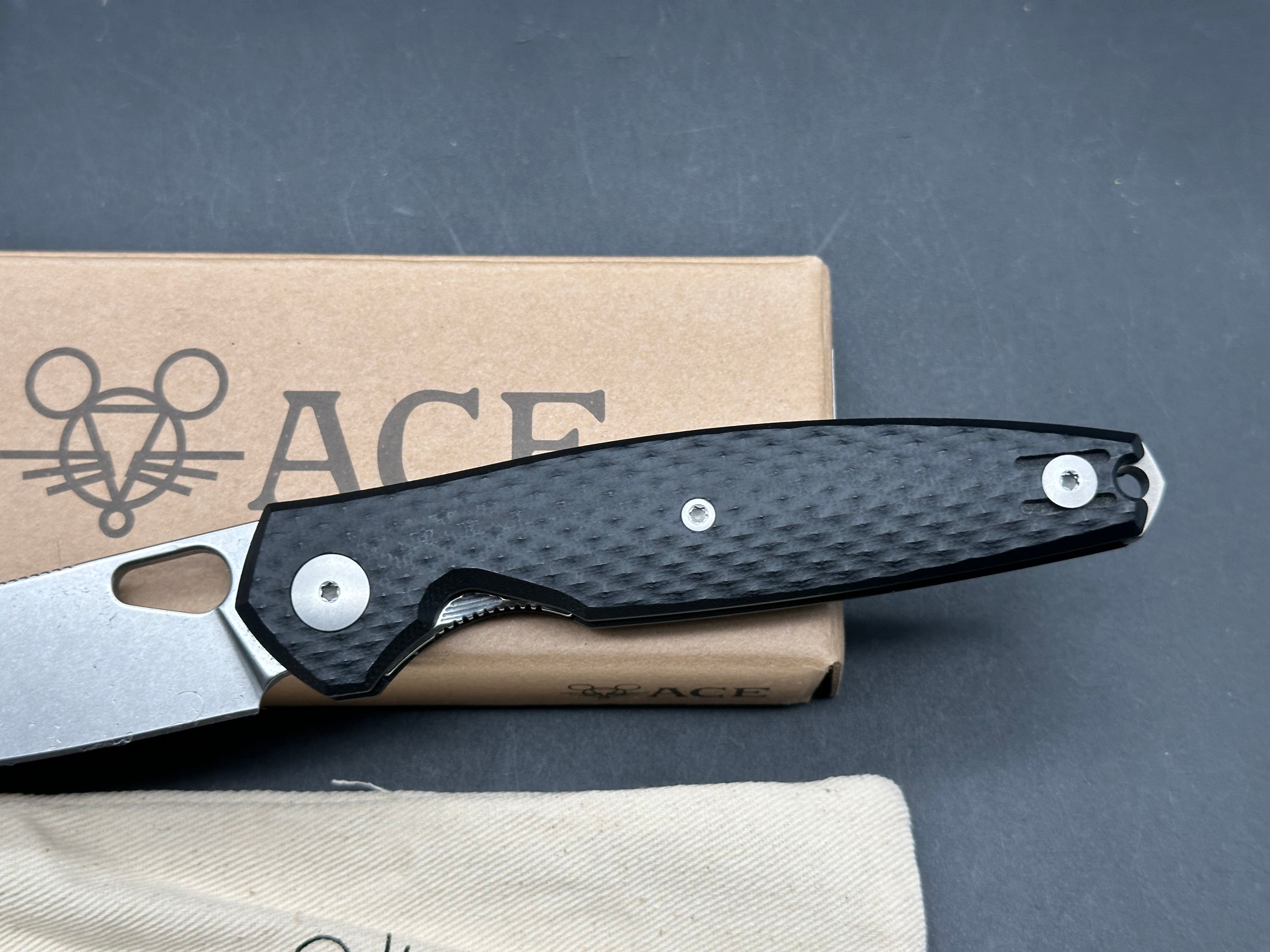 GIANT MOUSE ACE REO BLK G-10 CPM MAGNACUT 3.325"