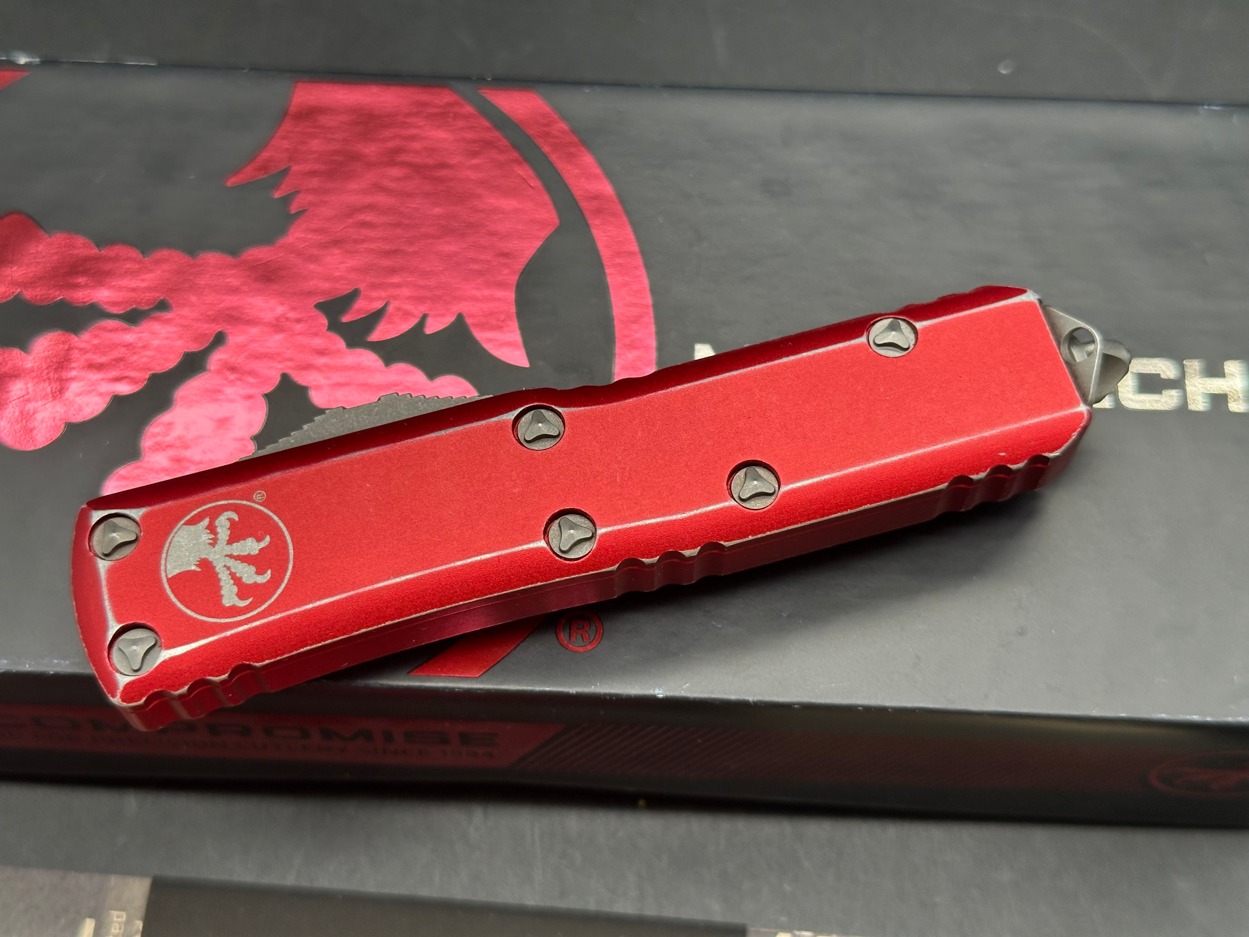 Microtech utx 85 red distressed