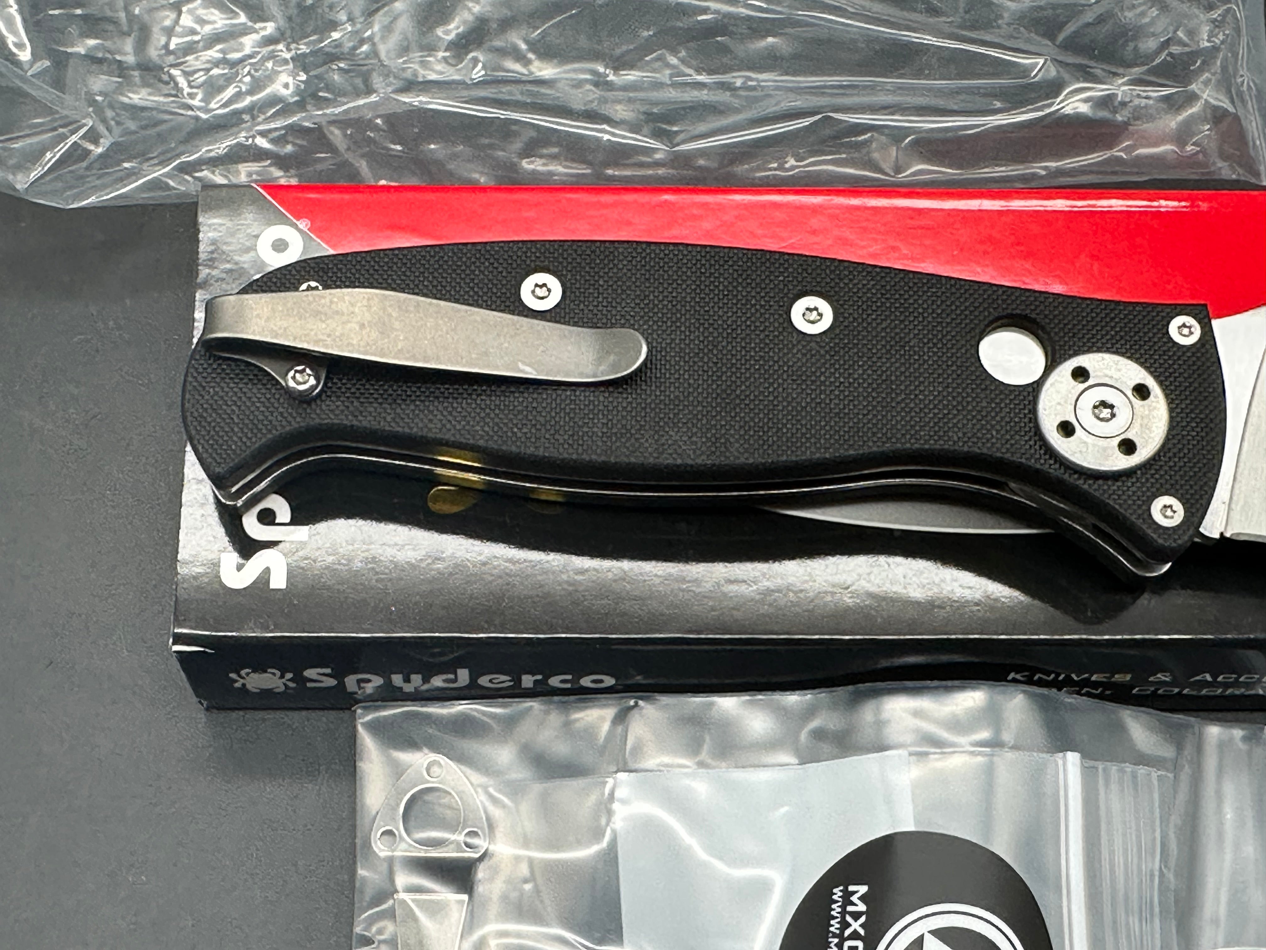 SPYDERCO AUTONOMY 20 AUTO 3,5" LC200N "RUSTPROOF” 5.50Z. W/ EXTRA LYNCH DC CLIP & FACTORY CLIP INCL
