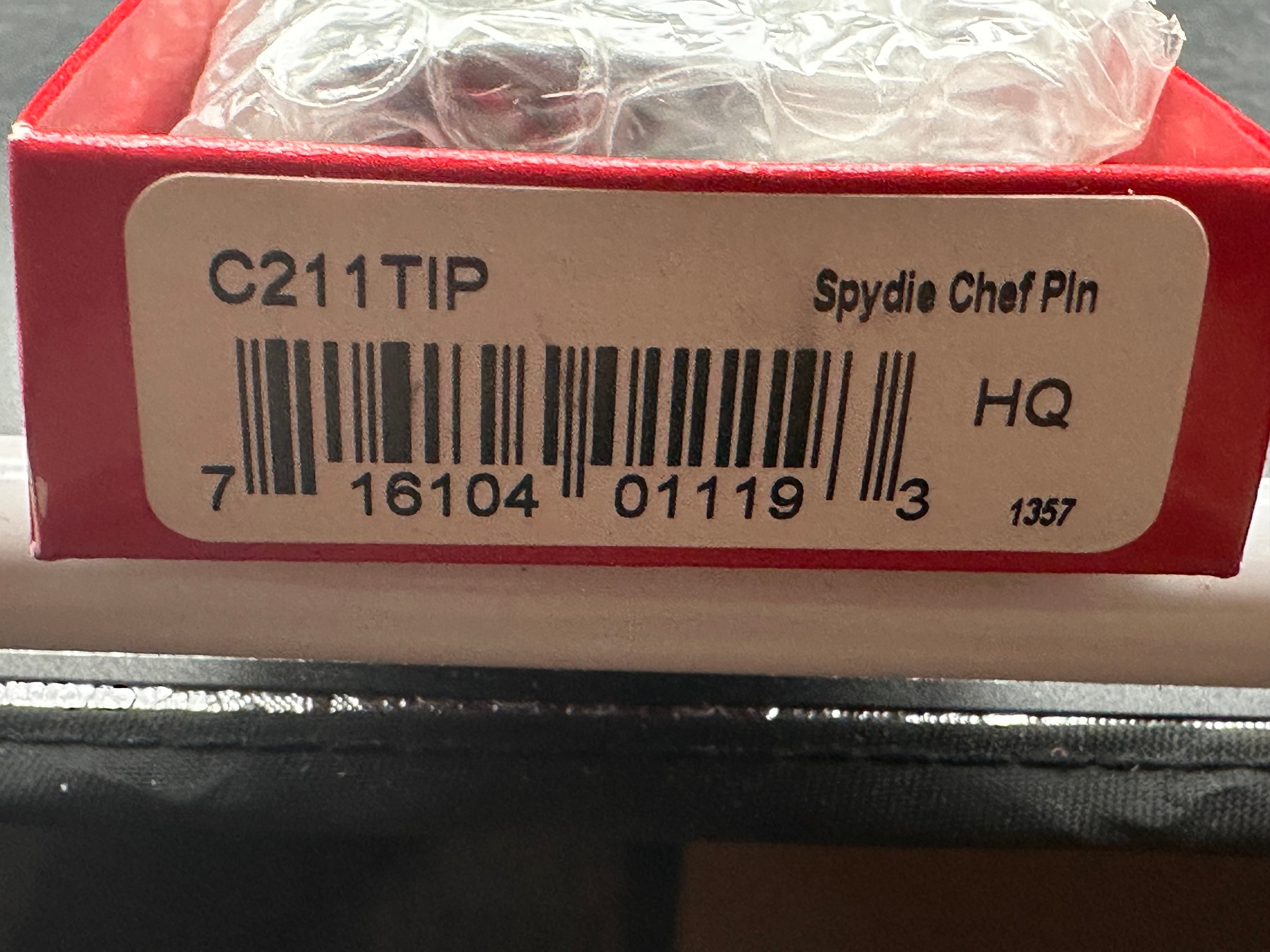 SPYDERCO SPYDIECHEF GRAY Ti LC200N blade
