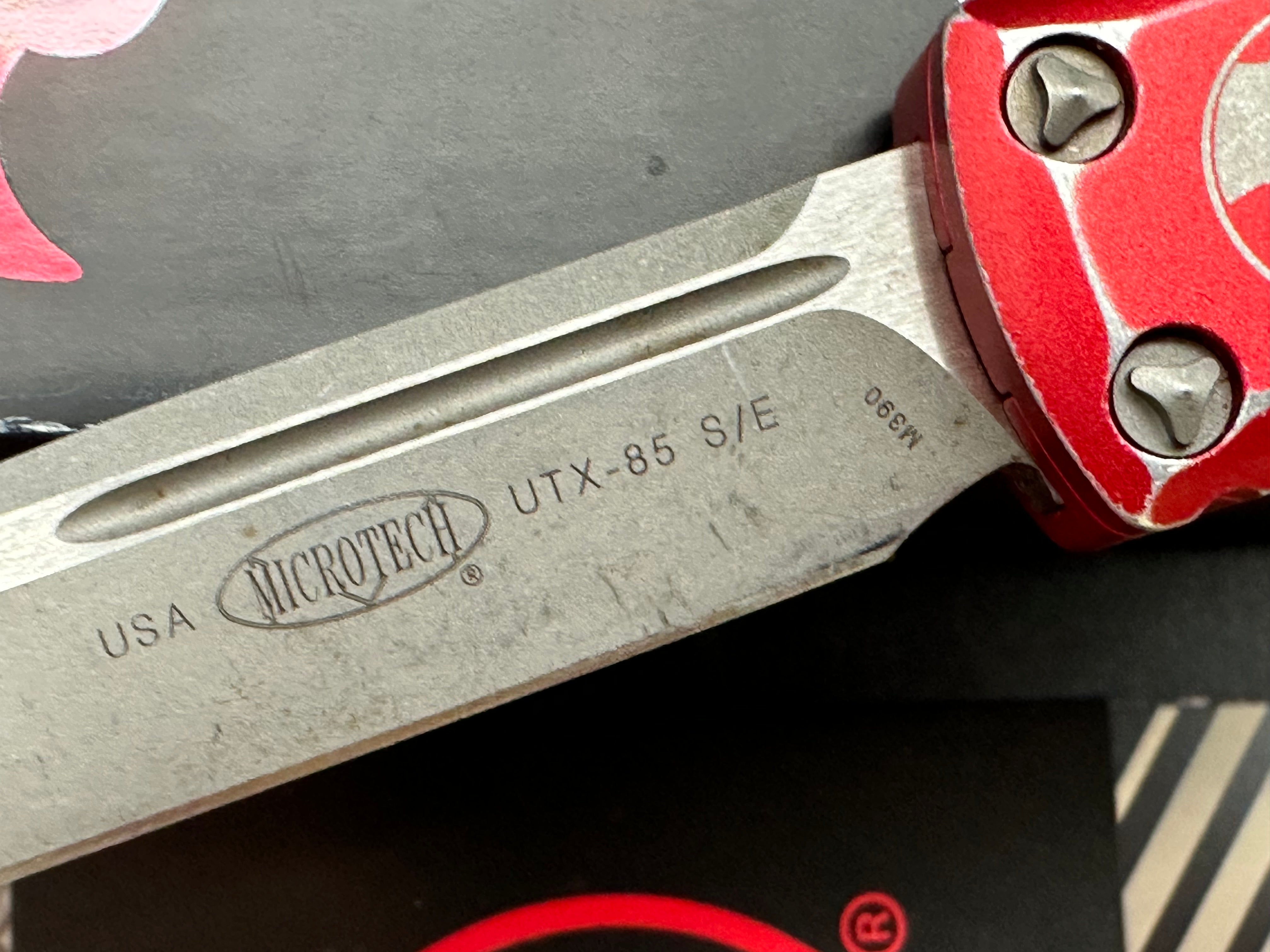 Microtech utx 85 red distressed