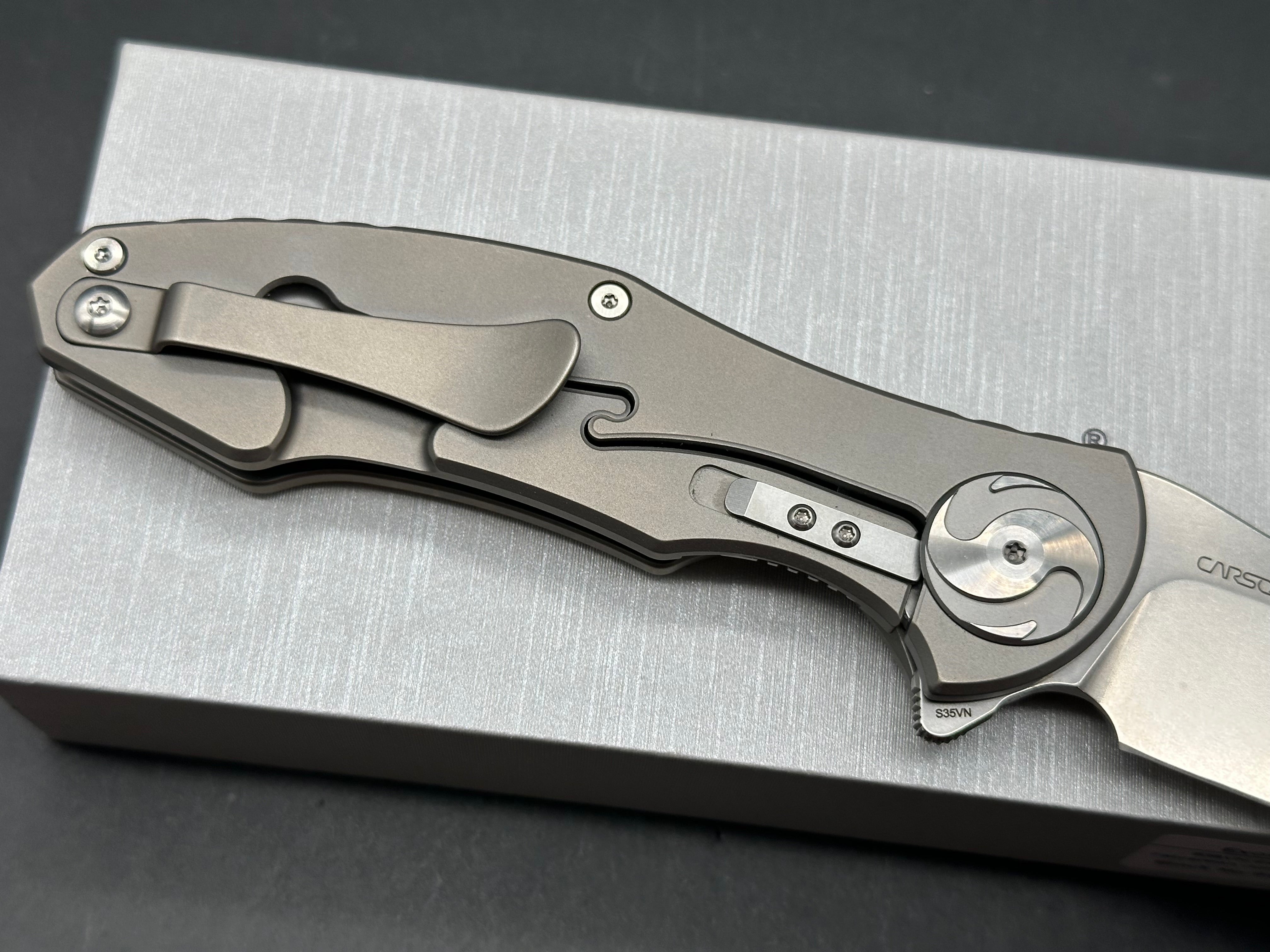 Real Steel Exorcist Fat Carbon Jungle Wear inlays S35VN