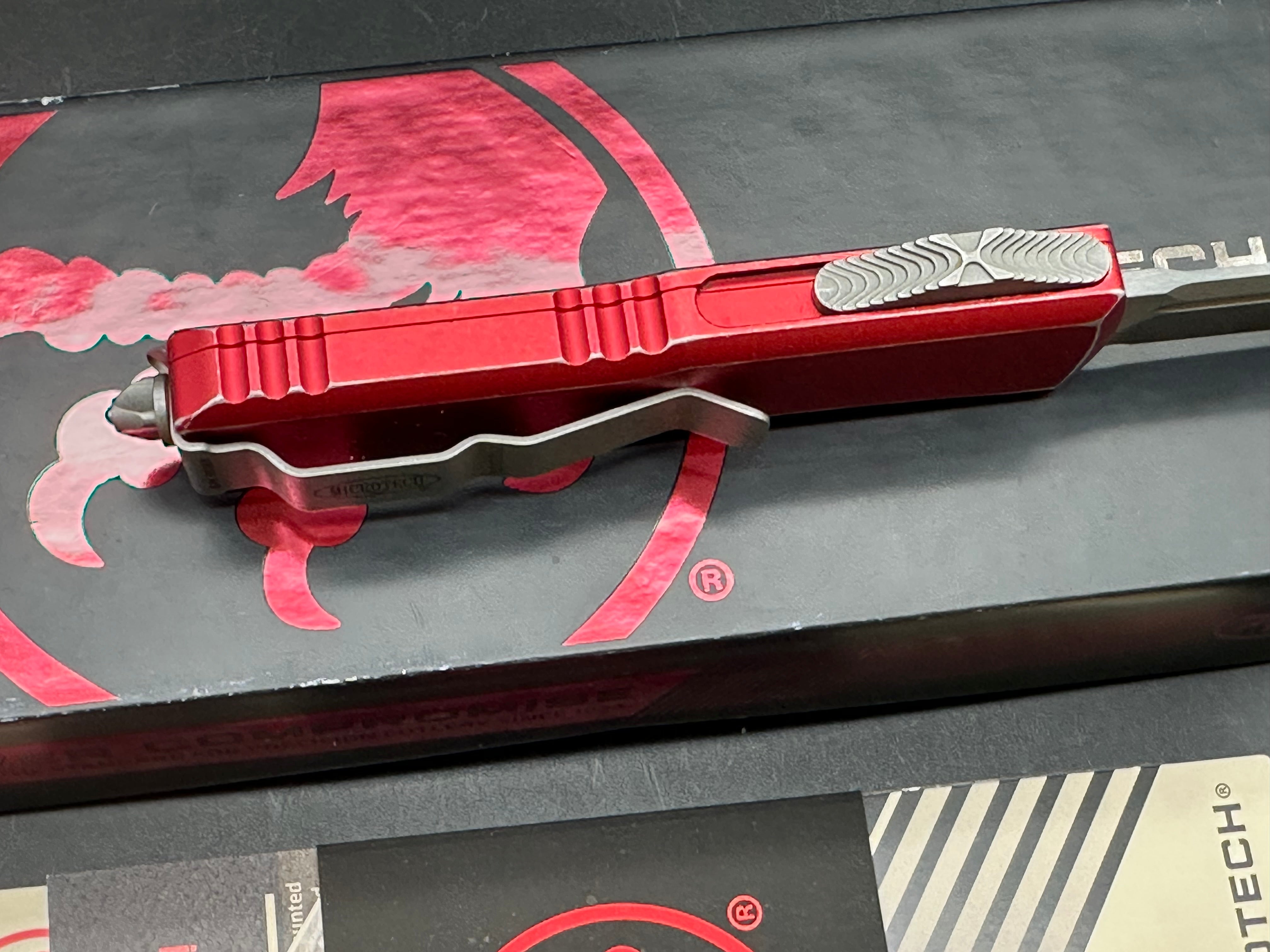 Microtech utx 85 red distressed