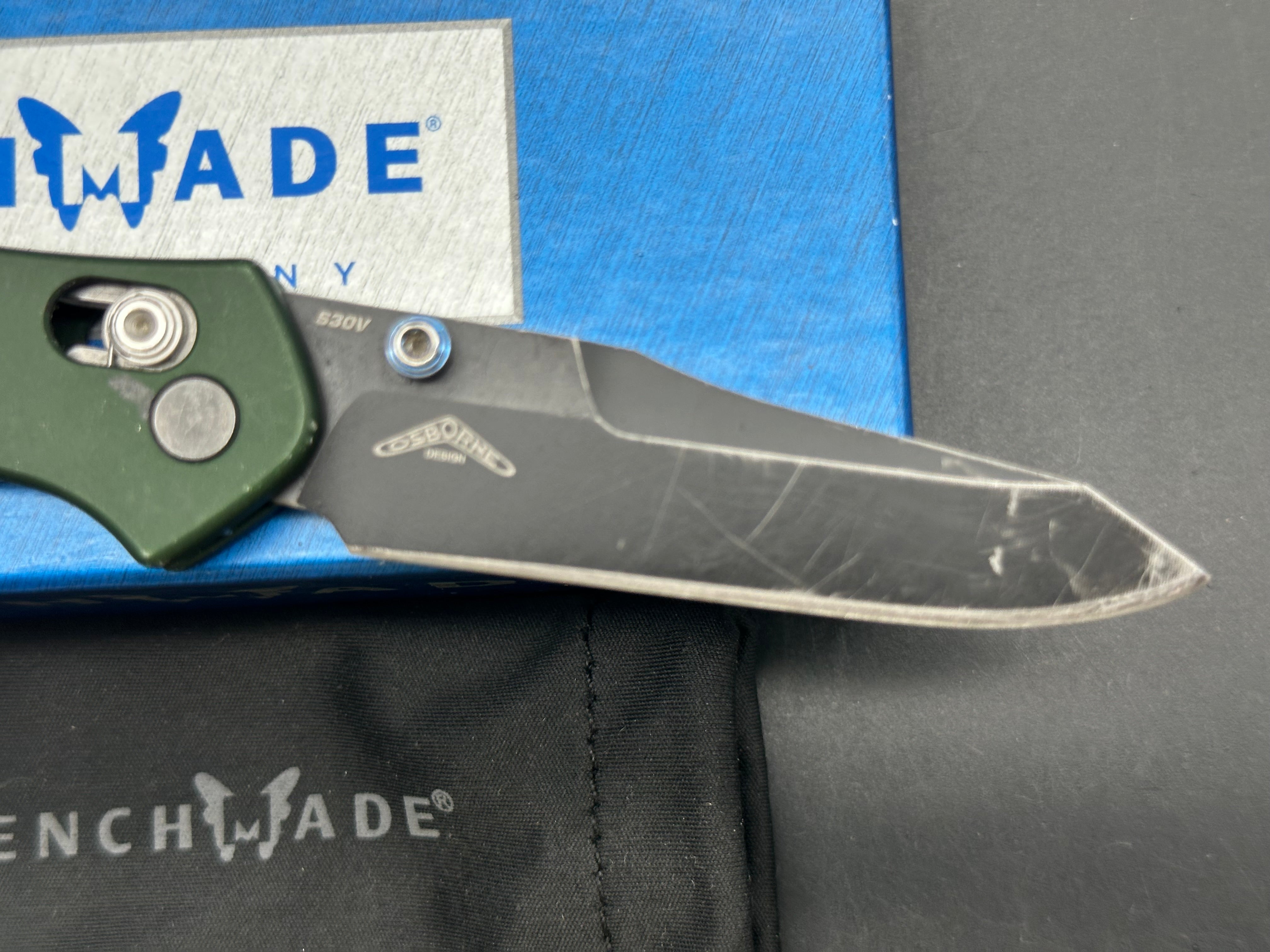 Benchmade 945 green aluminum