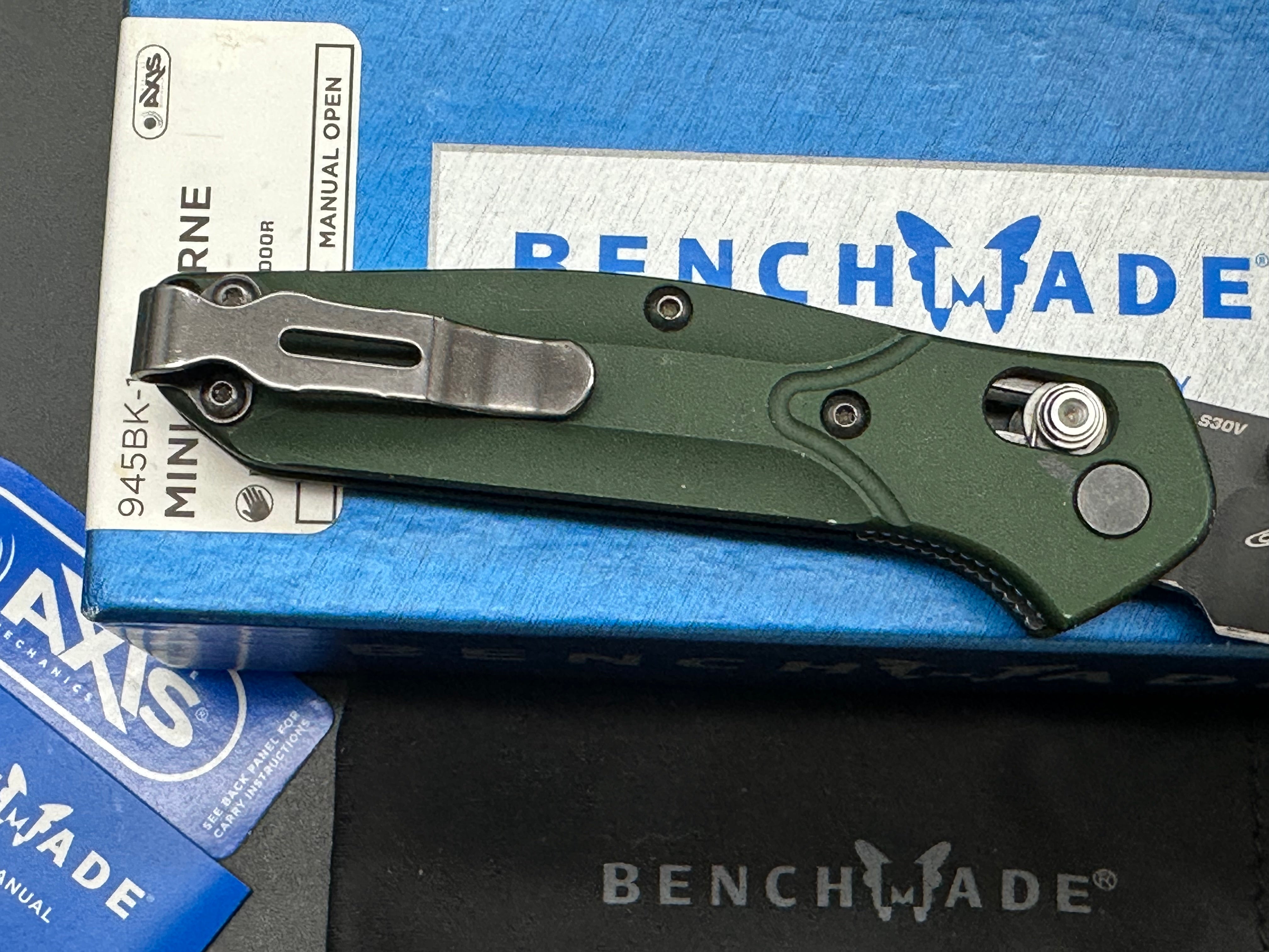 Benchmade 945 green aluminum