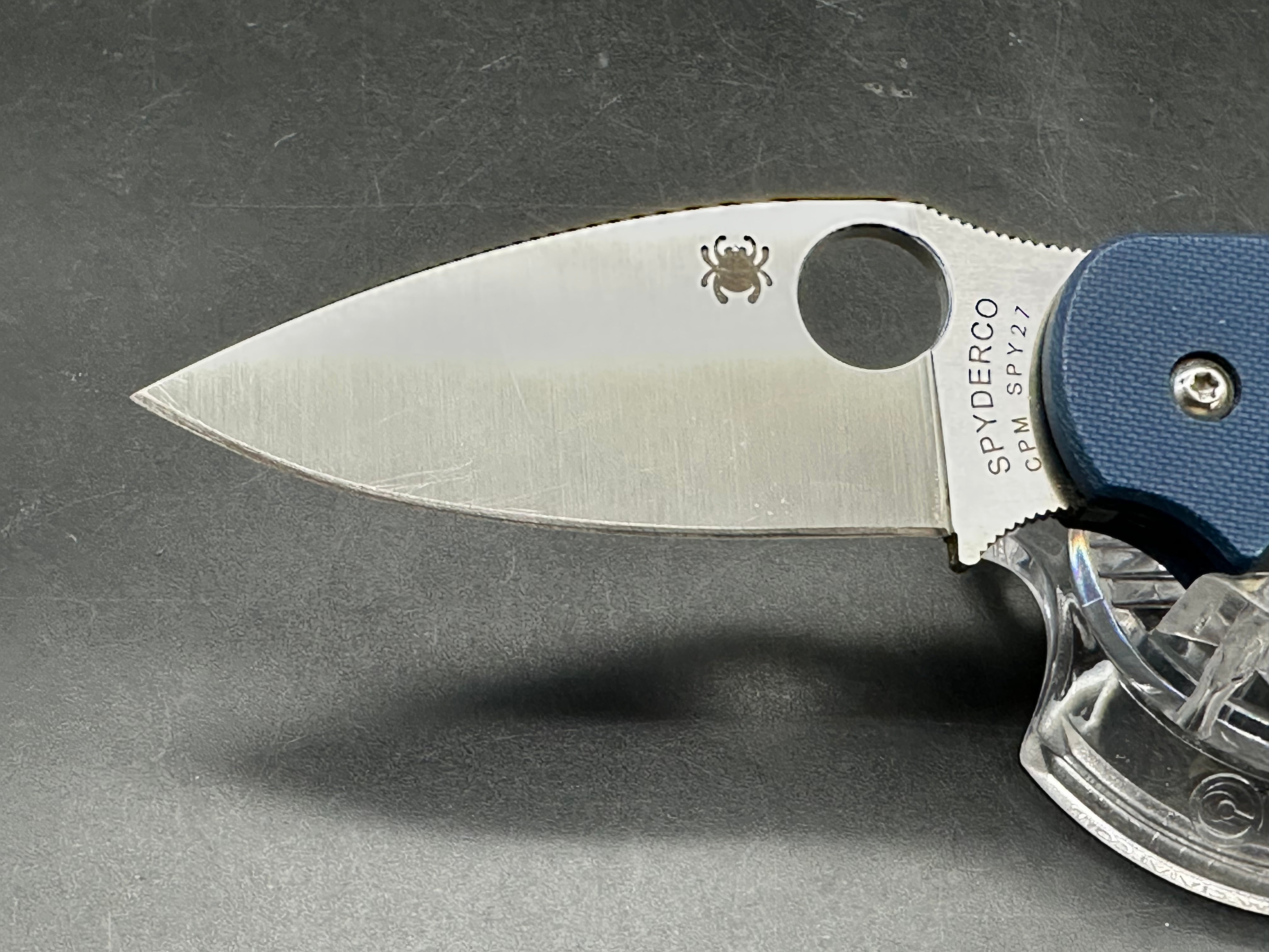 Spyderco Sage 5 Spy27 Blue G10 scales