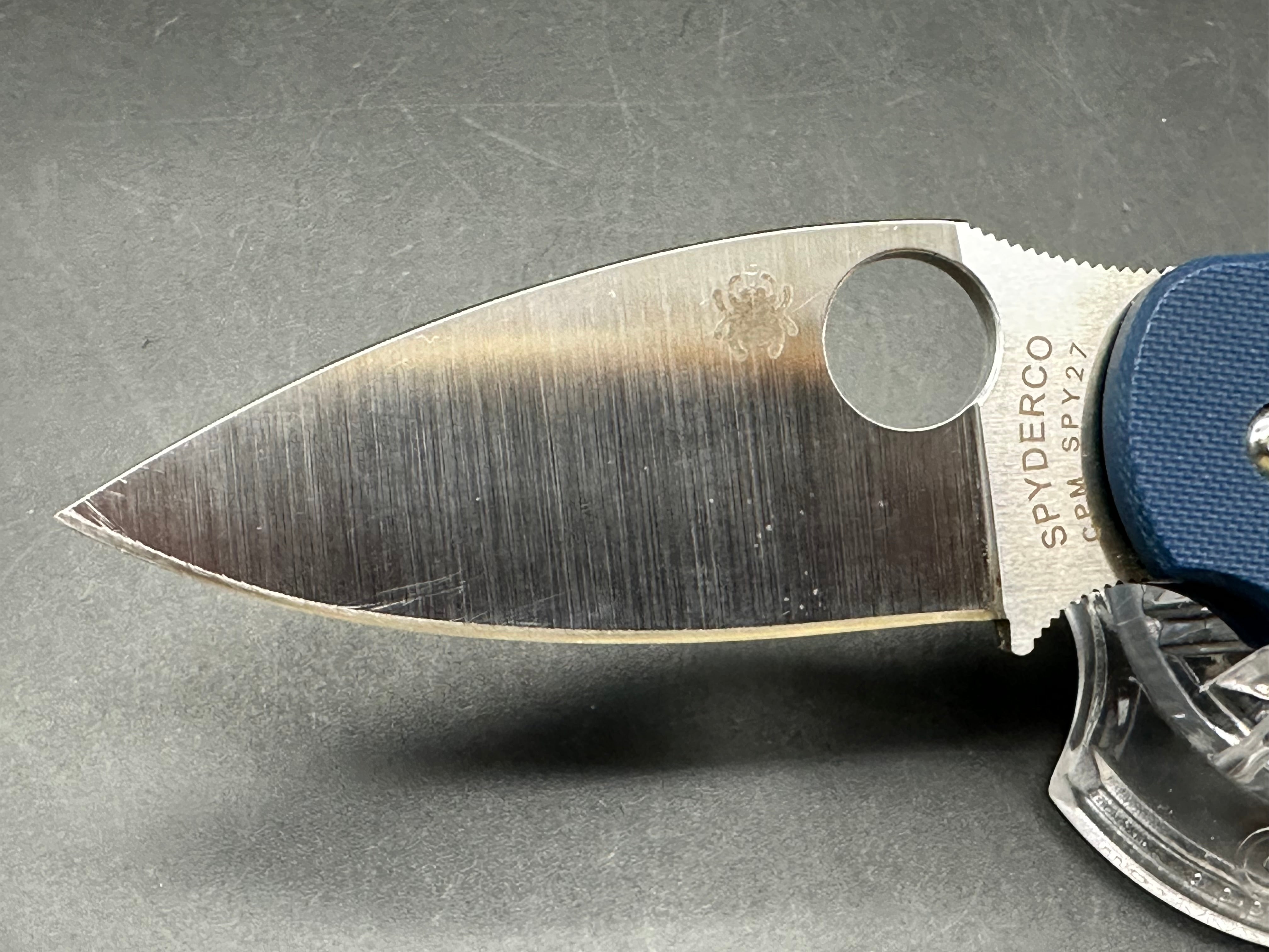 Spyderco Sage 5 Spy27 Blue G10 scales