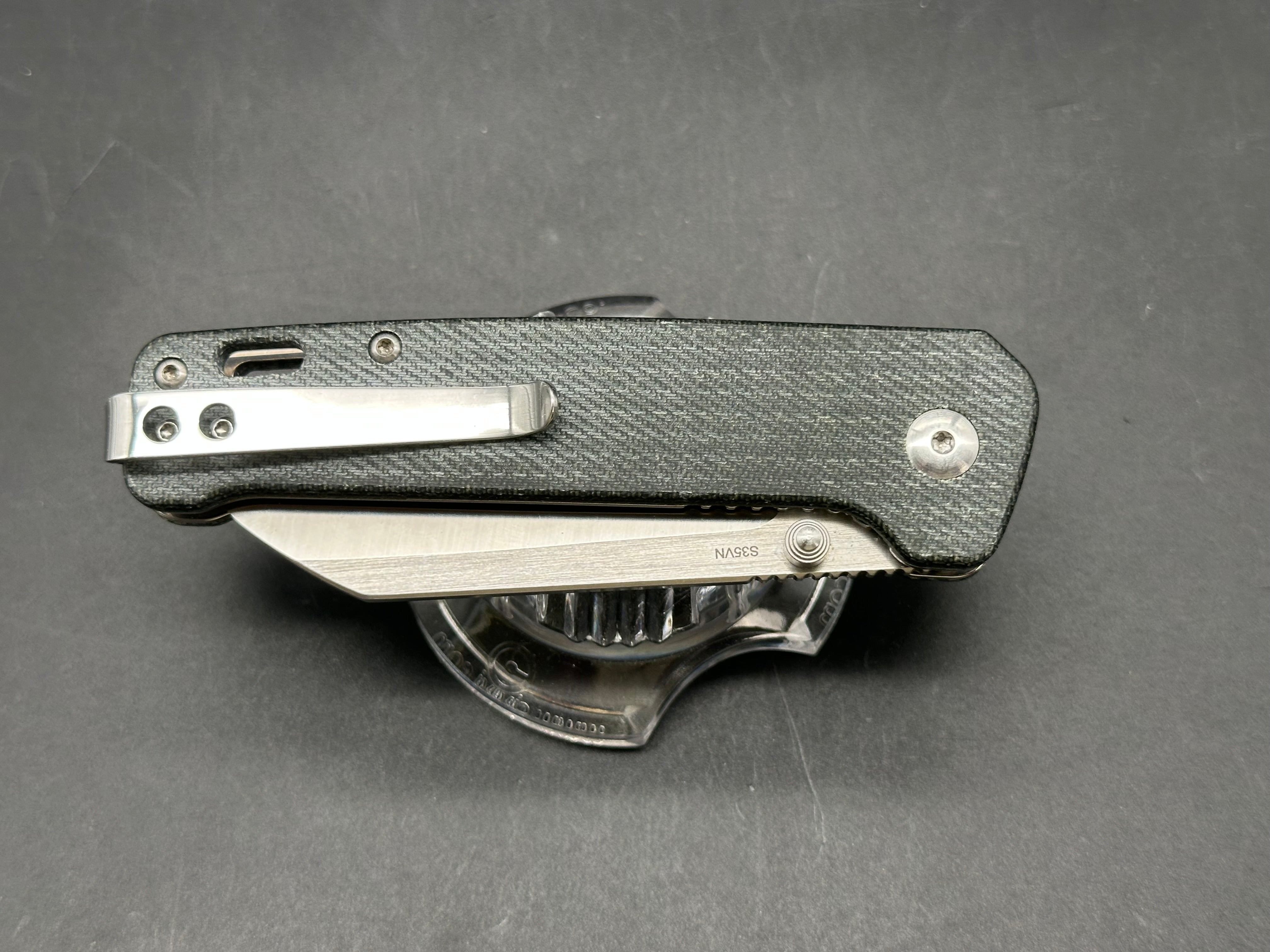 QSP Penguin - Denim Micarta w/ S35VN