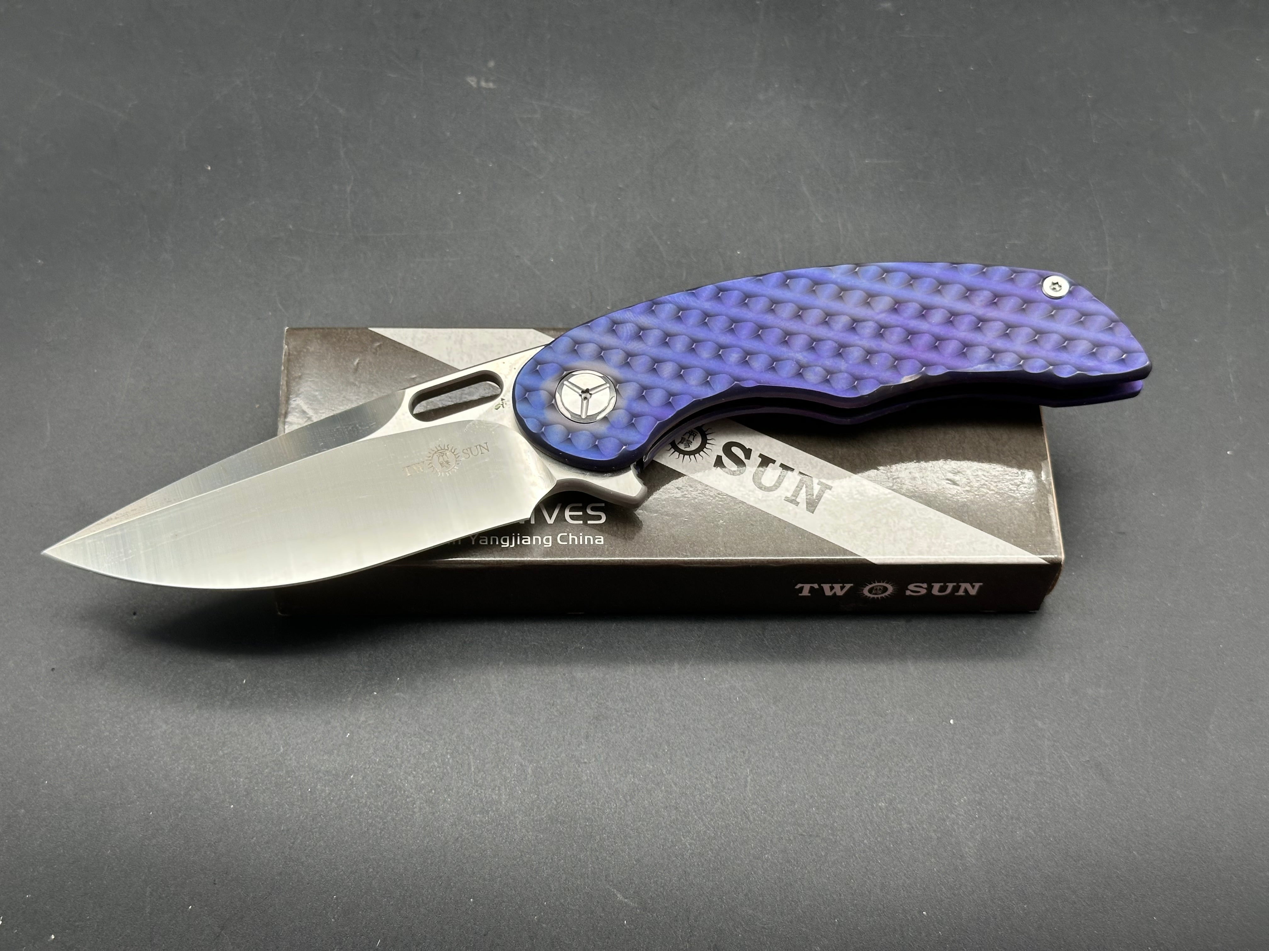 TWOSUN TS177 TEXTURED TITANIUM HANDLE M390