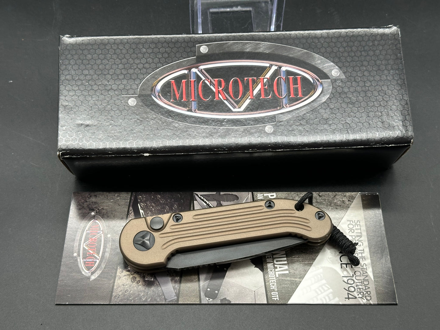 Microtech LUDT Tan Aluminum Elmax