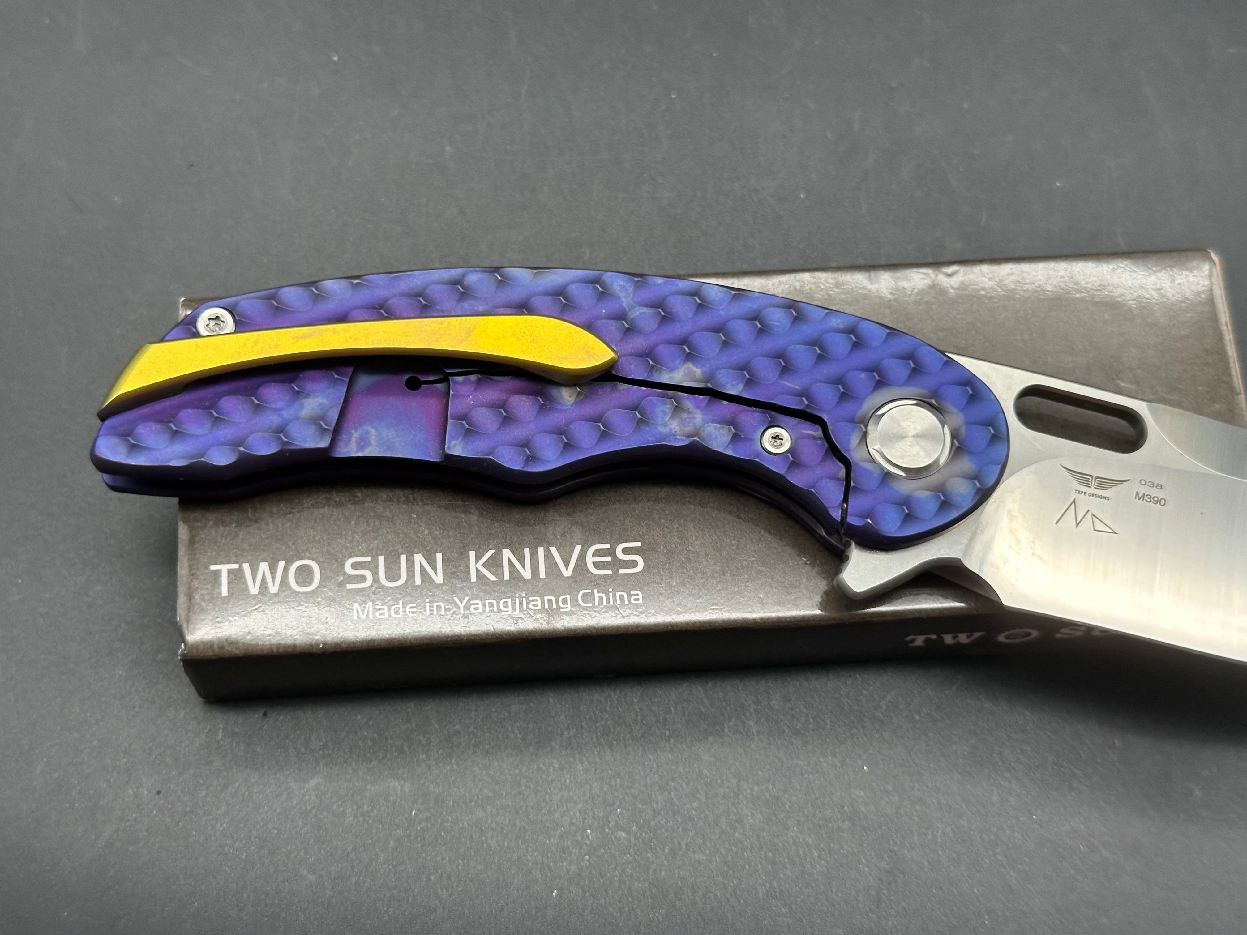 TWOSUN TS177 TEXTURED TITANIUM HANDLE M390