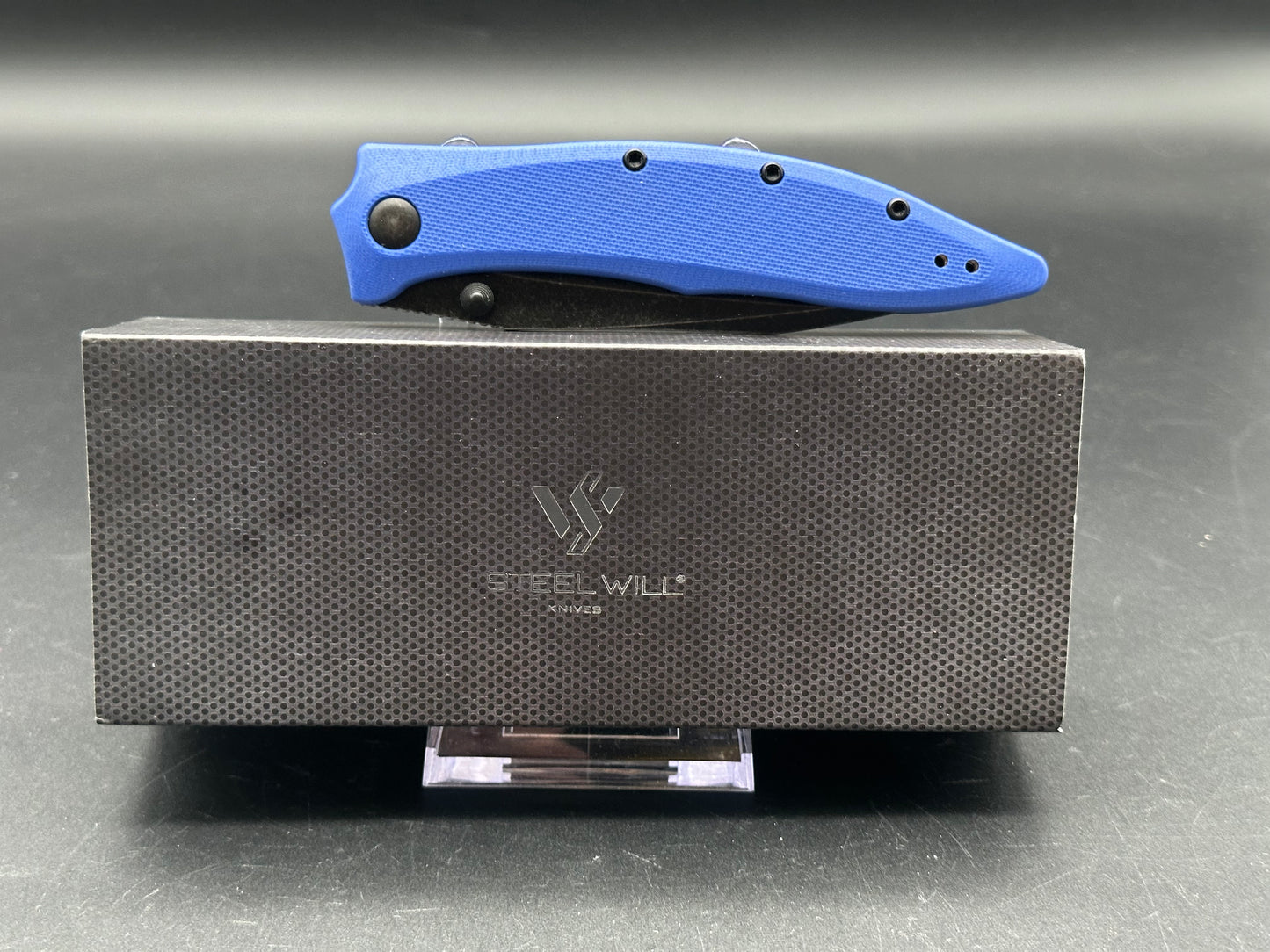 Steel Will Gienah Liner Lock Knife Blue G-10