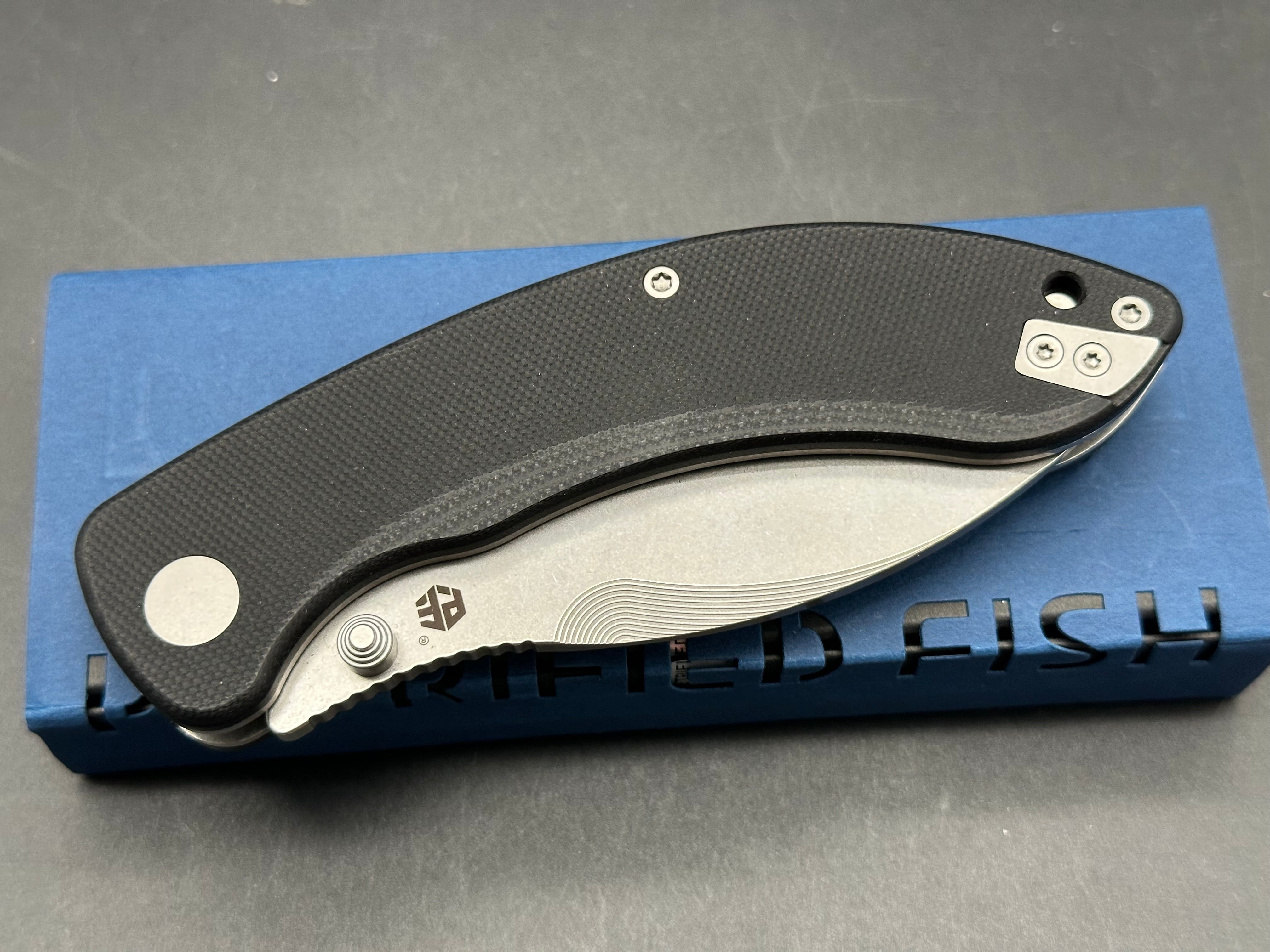 Petrified Fish Zonda 3.74 inch 14C28N Steel Blade, G10 Handle, Liner Lock Folding knife